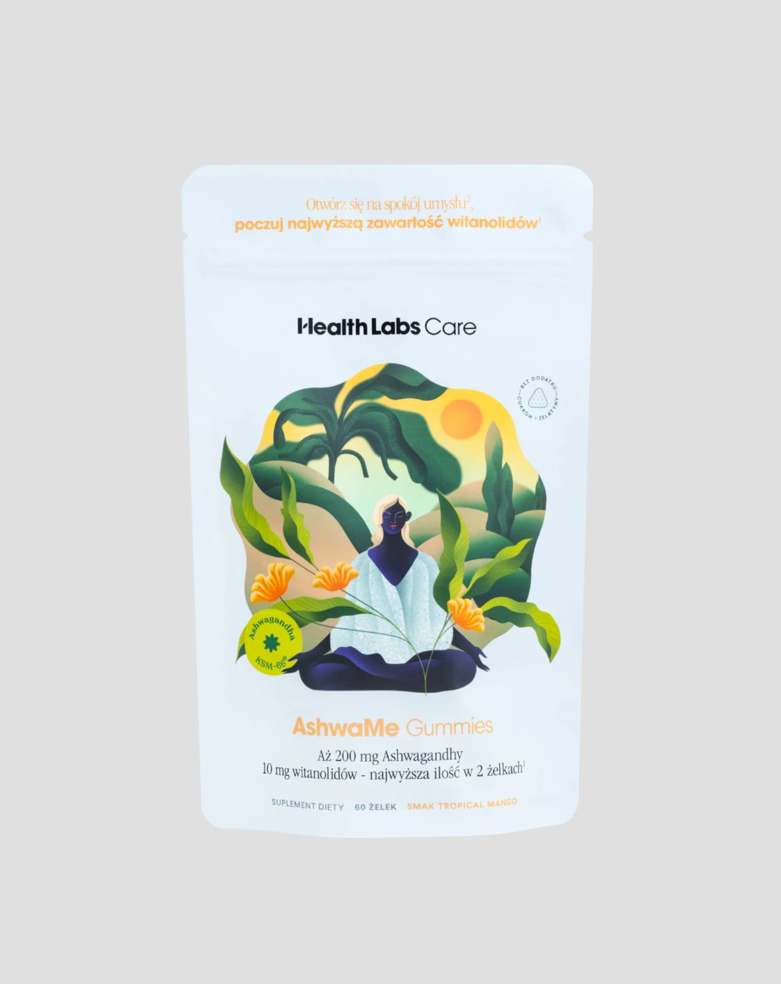 Ashwagandha w żelkach na stres i wzmocnienie odporności AshwaMe Gummies Health Labs Care