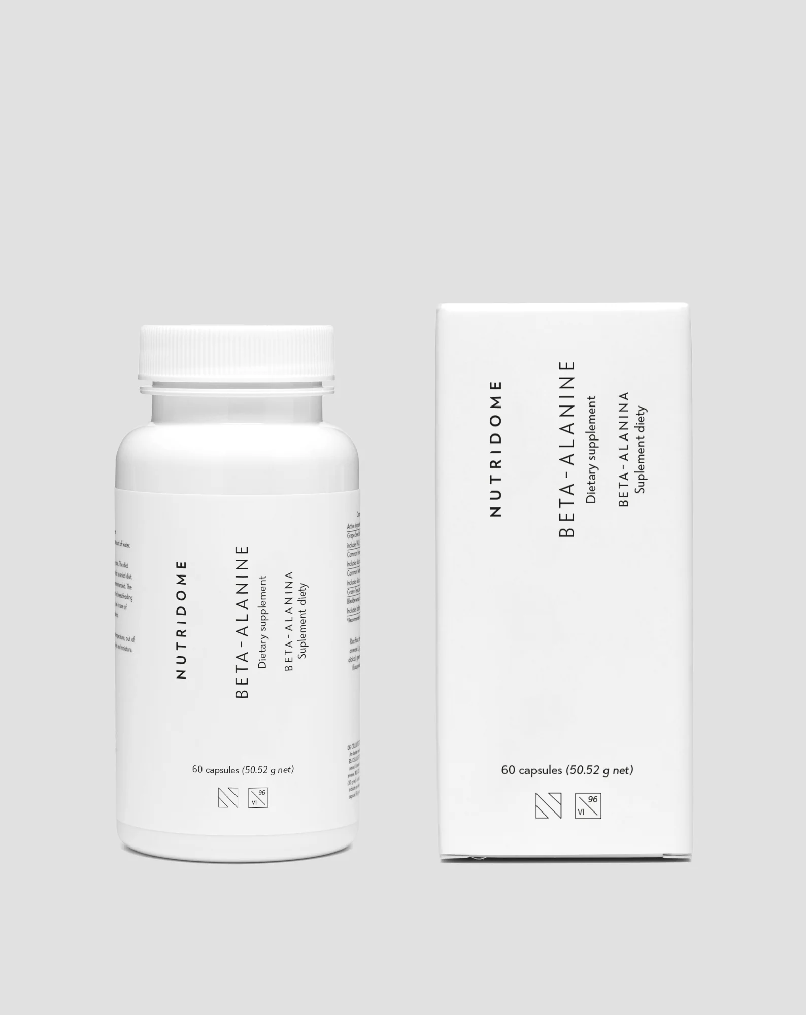Beta-alanina 700 mg na wydolność i redukcję zmęczenia mięśniowego Nutridome, 60 kapsułek - Image 2