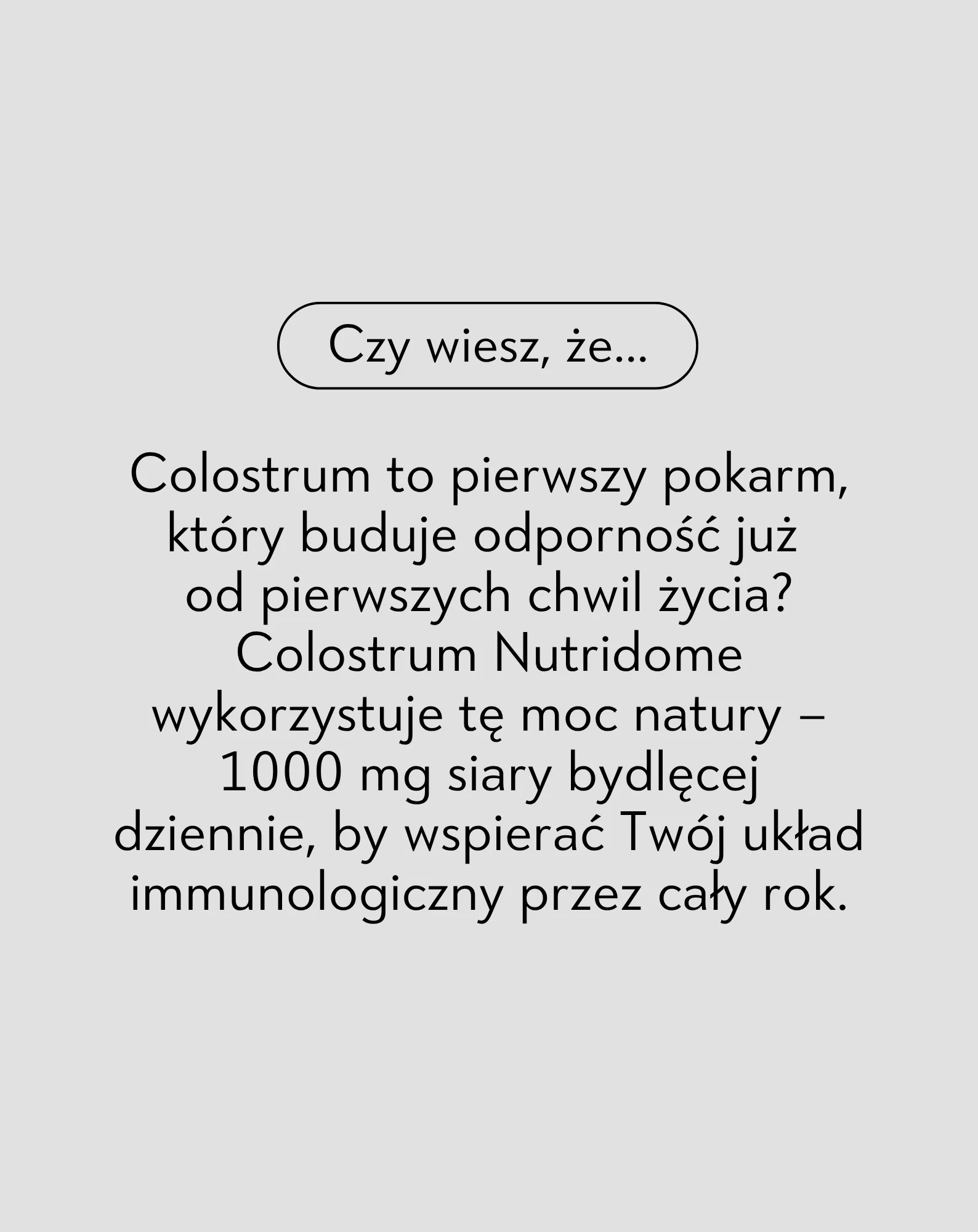 Colostrum 1000 mg/dzień na odporność, siara bydlęca z witaminami i minerałami Nutridome 180 szt. - Image 2