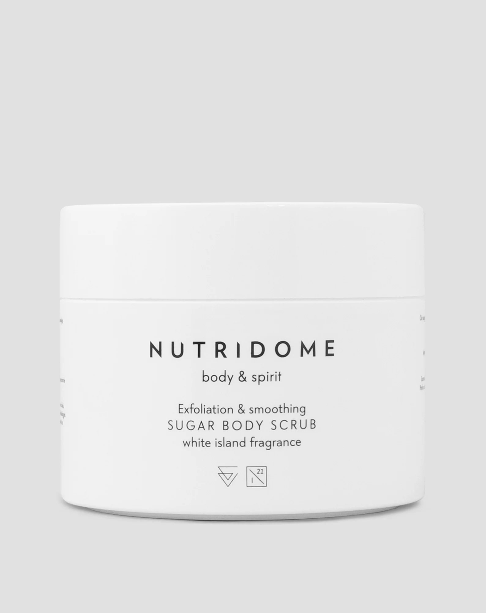 Cukrowy peeling scrub do ciała wygładzający skórę Nutridome 250 g