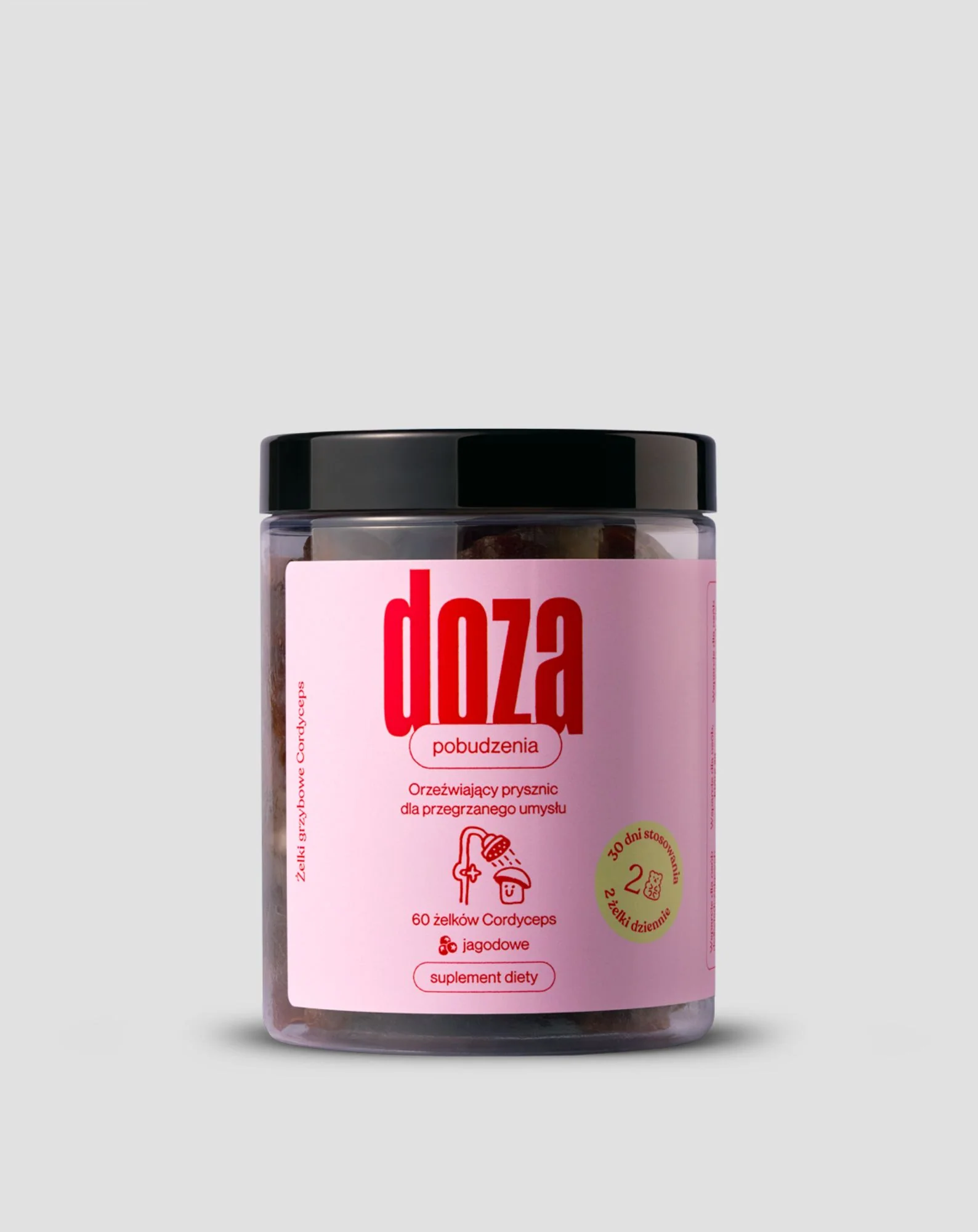 Doza pobudzenia Żelki z ekstraktem z grzyba Cordyceps 60 szt. Doza