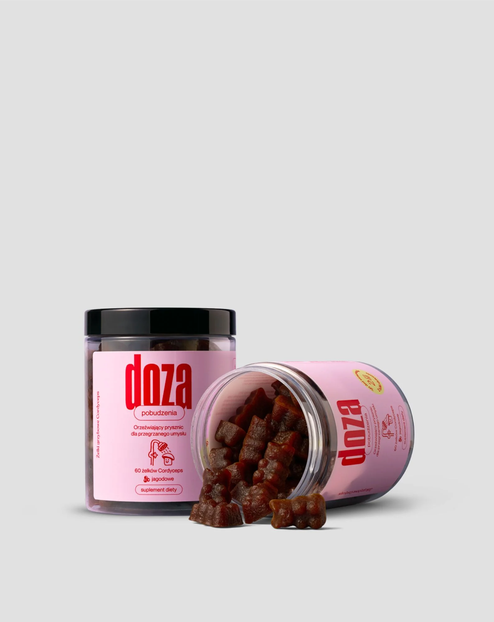 Doza pobudzenia Żelki z ekstraktem z grzyba Cordyceps 60 szt. Doza - Image 2