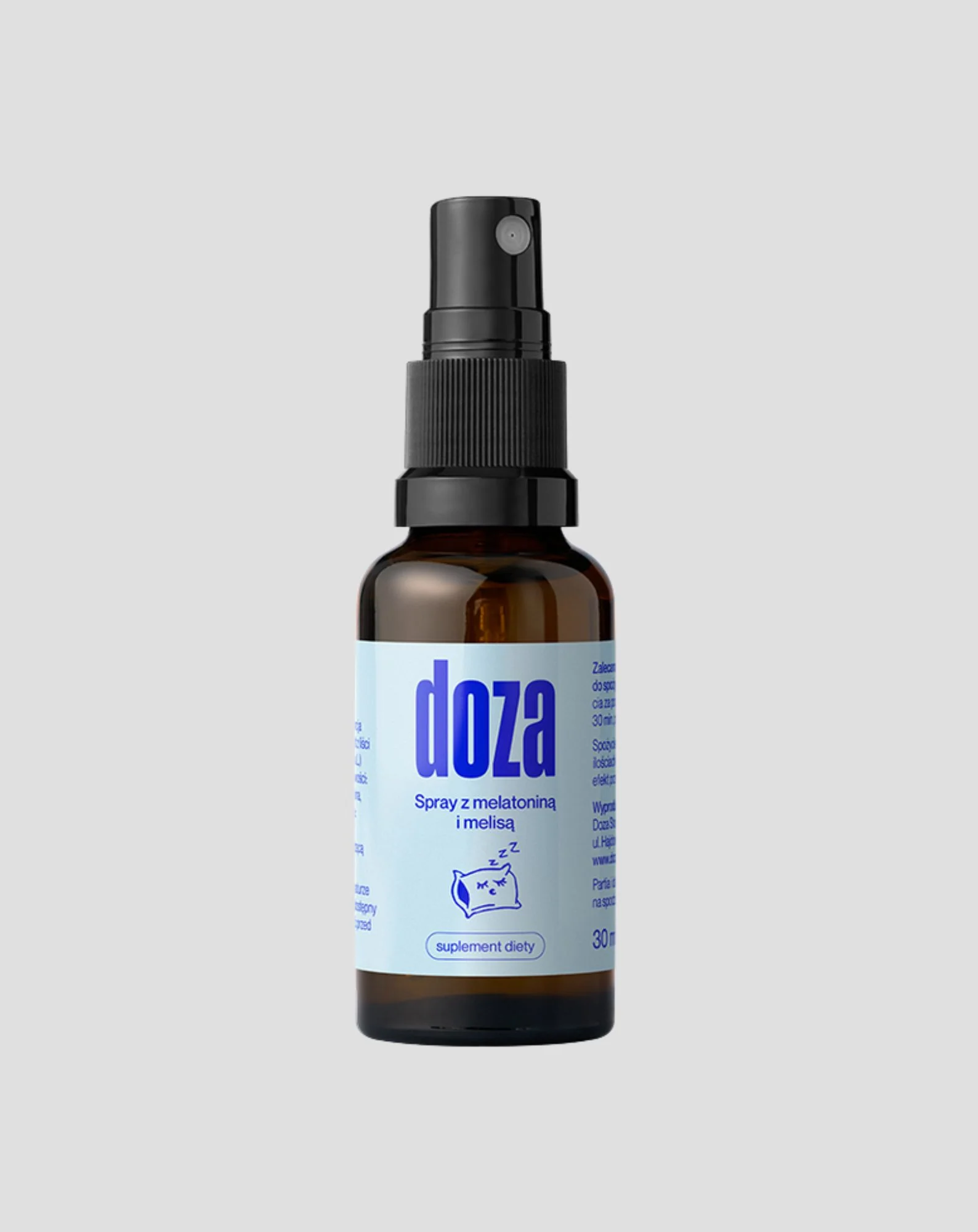 Spray z melatoniną i melisą dla łatwiejszego zasypiania Doza