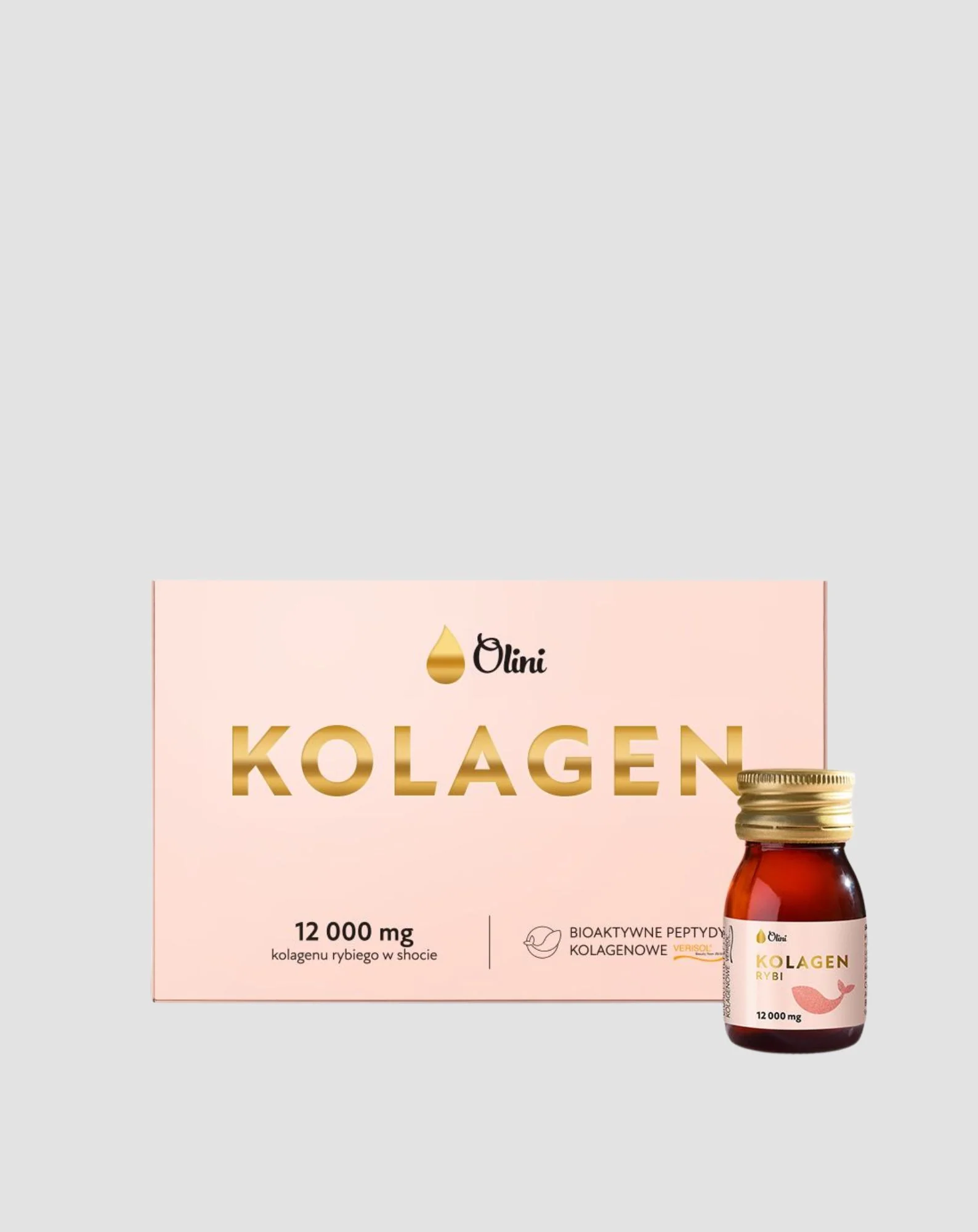 Kolagen morski do picia z kompleksem składników anti-aging 15 szotów Olini