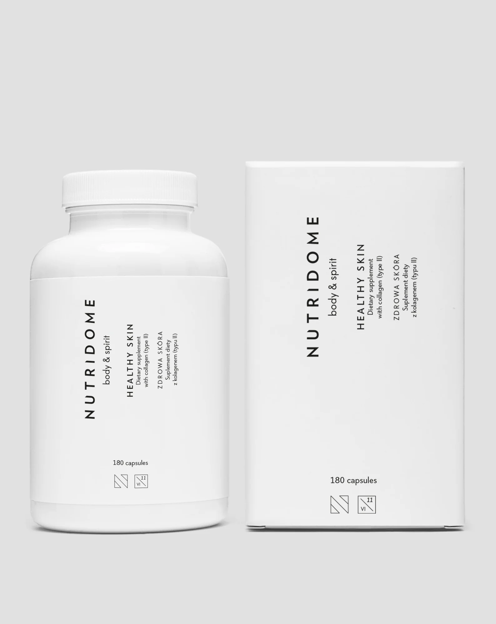 Kolagen tabletki z kolagenem typu II Zdrowa skóra Nutridome 180 kapsułek - Image 4