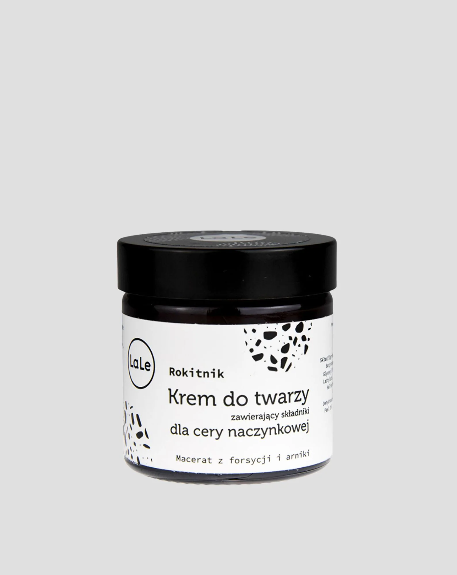 Krem do twarzy dla cery naczynkowej z olejem z rokitnika wzmacniający ściany naczyń krwionośnych La-Le