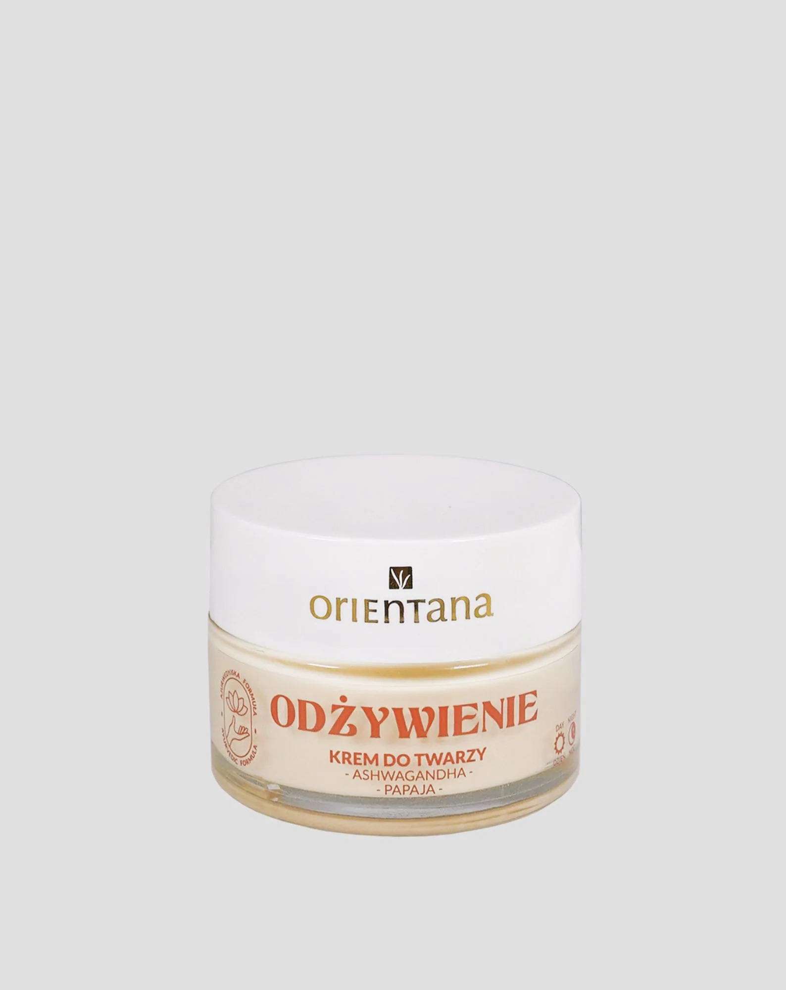 Krem do twarzy z żeń-szeniem indyjskim (ashwagandha) Orientana