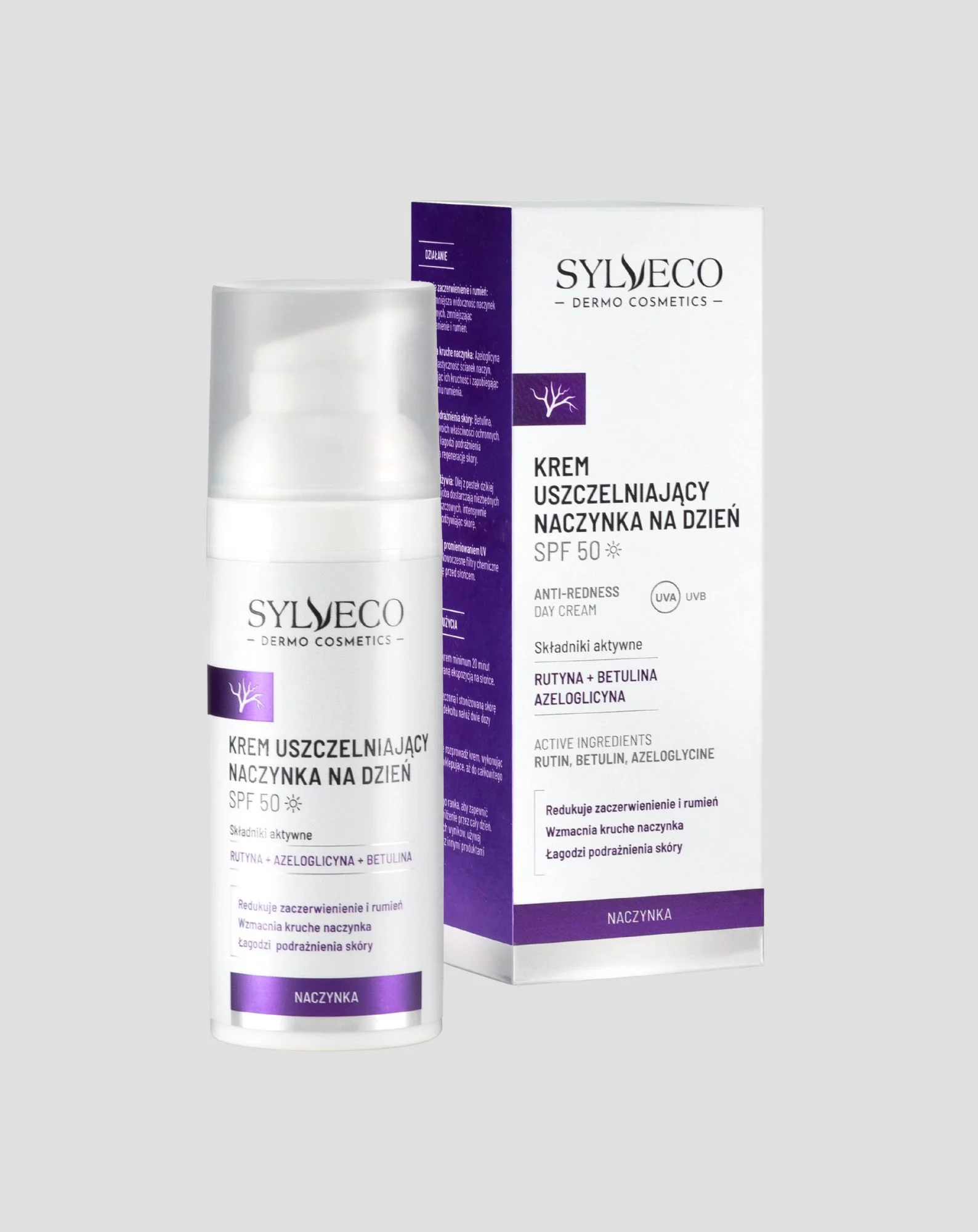 Krem uszczelniający naczynka na dzień SPF50 Sylveco Dermo - Image 3