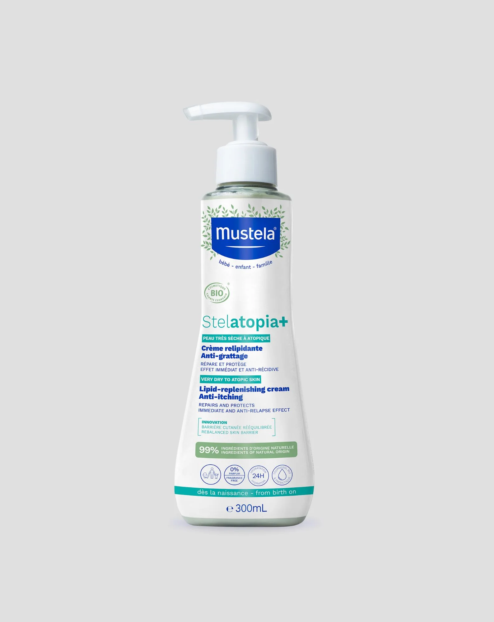 Krem uzupełniający lipidy z prebiotykiem Stelatopia+ Mustela 300 ml