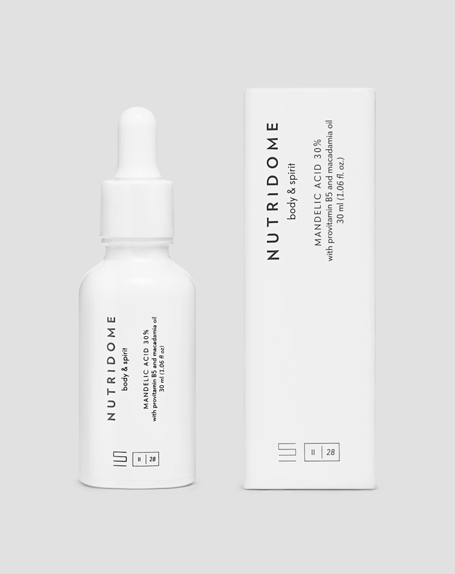 Kwas migdałowy 30% serum do twarzy rewitalizujące z prowitaminą b5 i olejem makadamia Nutridome - Image 3
