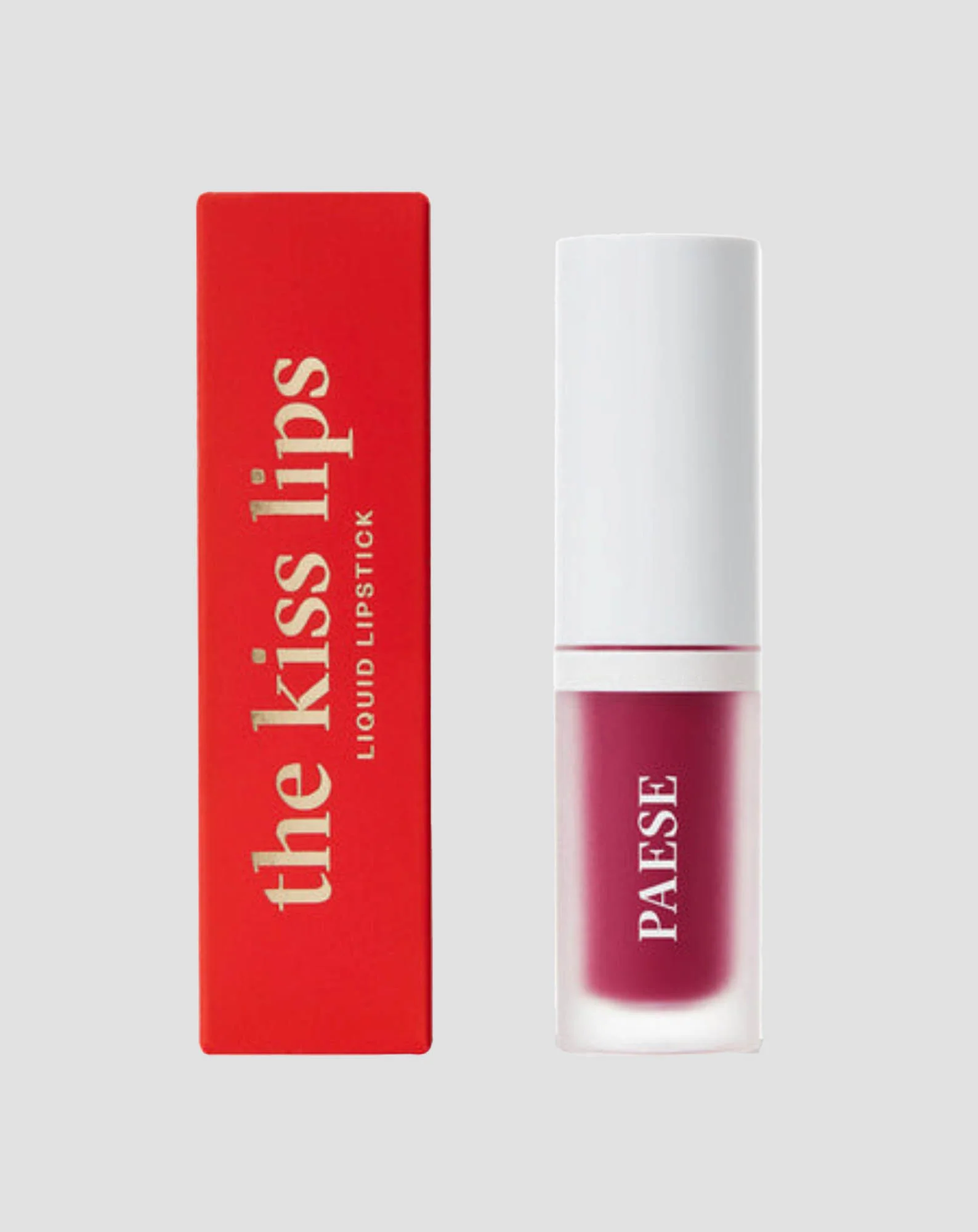 Lekka, matowa pomadka w płynie bez uczucia lepkości The Kiss Lips 05 Raspberry Red Paese
