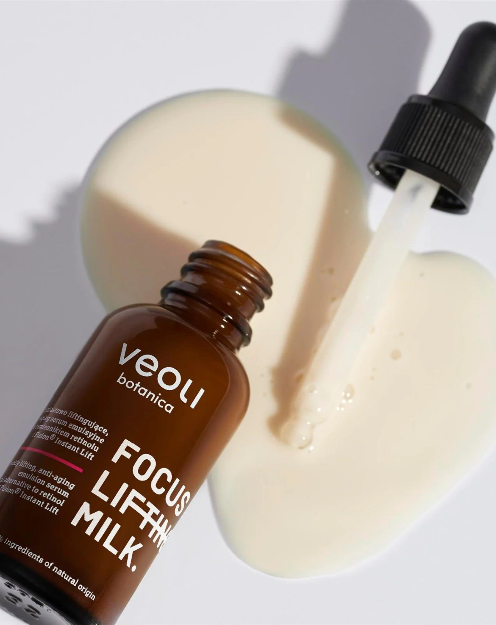 Liftingujące serum anti-aging emulsyjne z bakuchiolem Focus lifting milk Veoli Botanica - Image 2