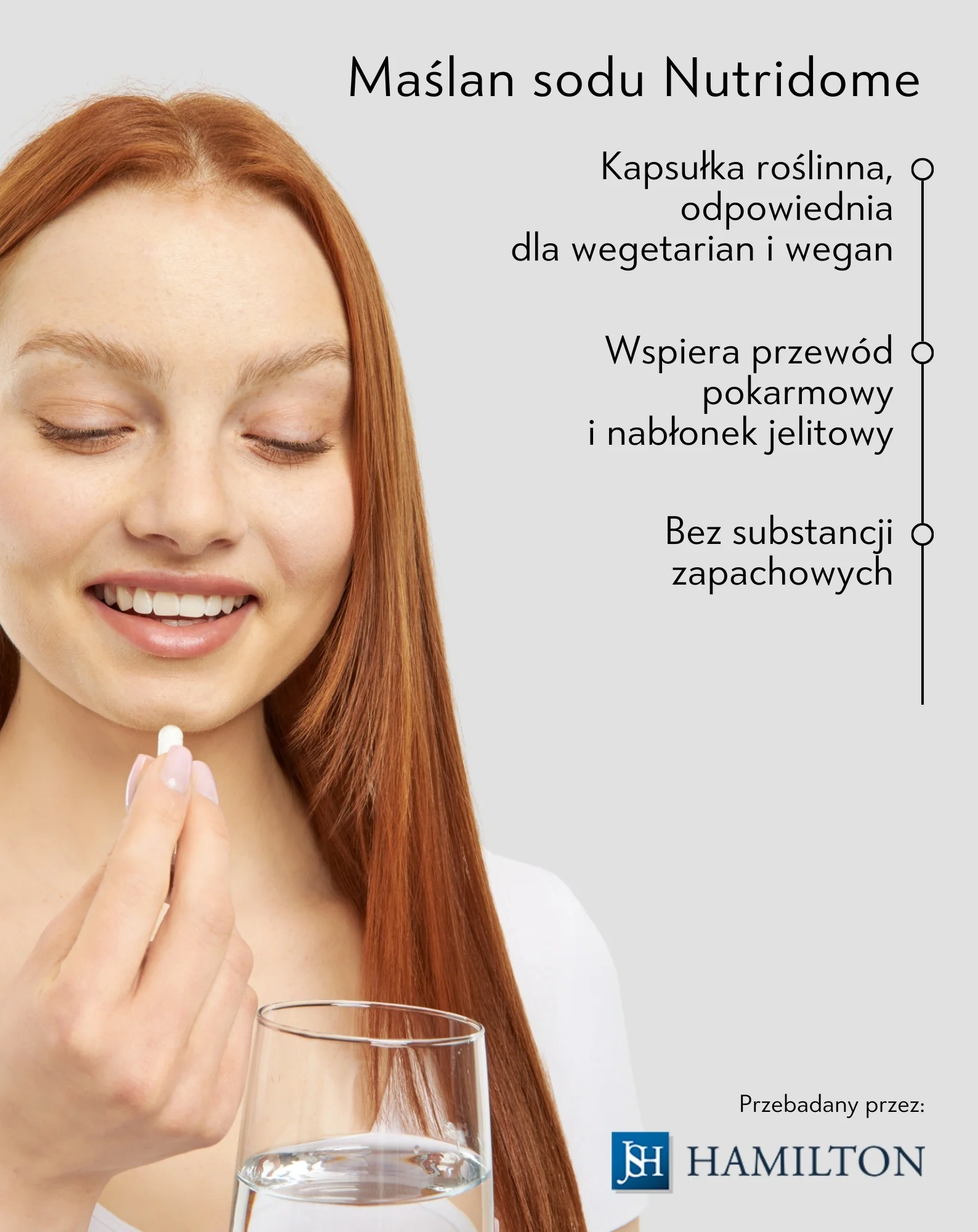 Maślan sodu 620 mg/dzień na jelita, stany zapalne i zaburzenia flory bakteryjnej Nutridome 60 szt. - Image 2