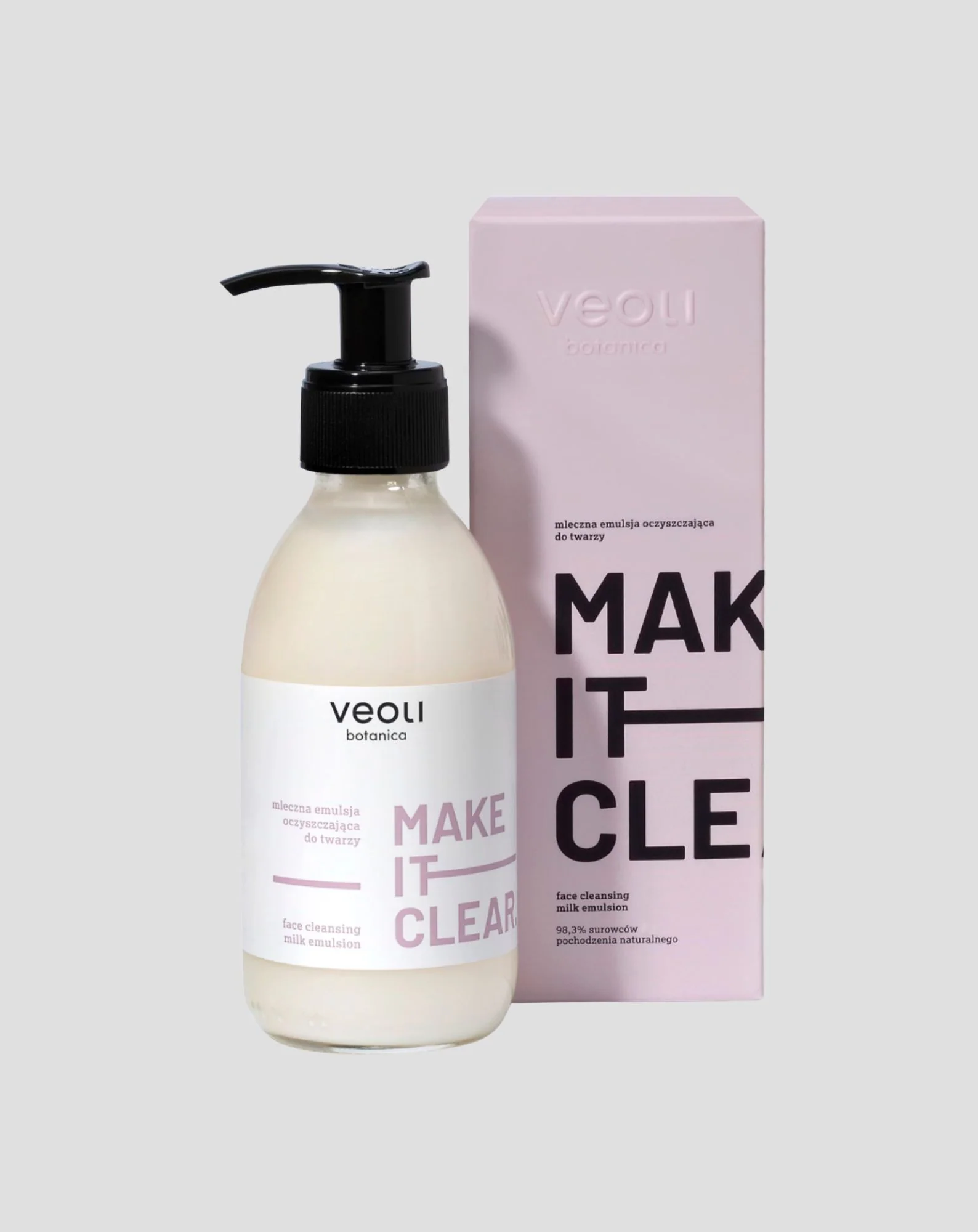 Naturalna emulsja do oczyszczania twarzy Make it clear Veoli Botanica