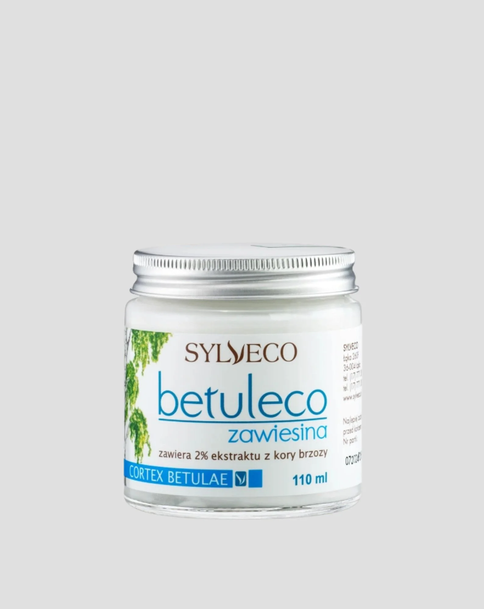 Naturalna zawiesina z ekstraktem z kory brzozy na problemy skórne Betuleco Sylveco