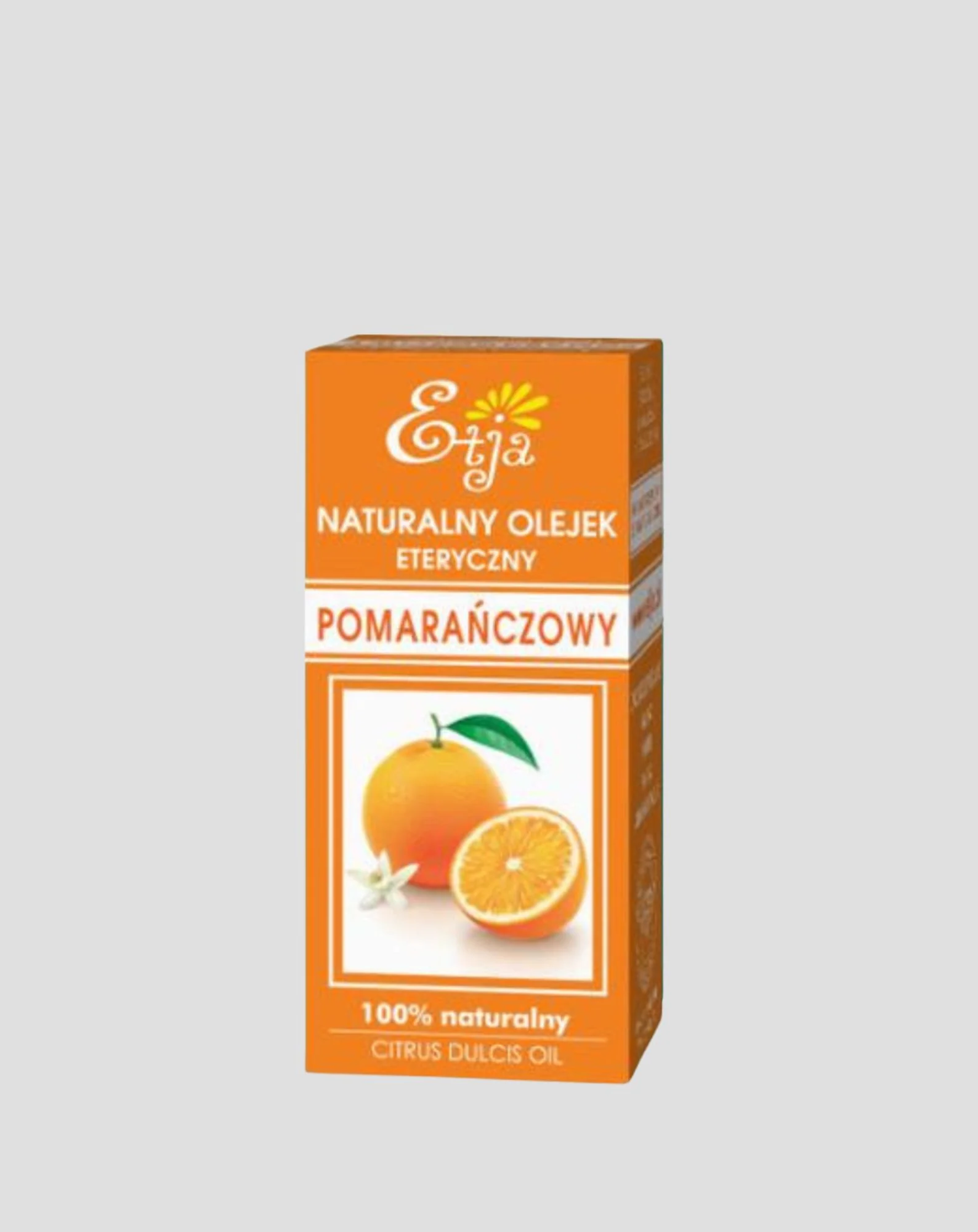 Naturalny olejek eteryczny pomarańczowy o cytrusowo-owocowym zapachu Etja