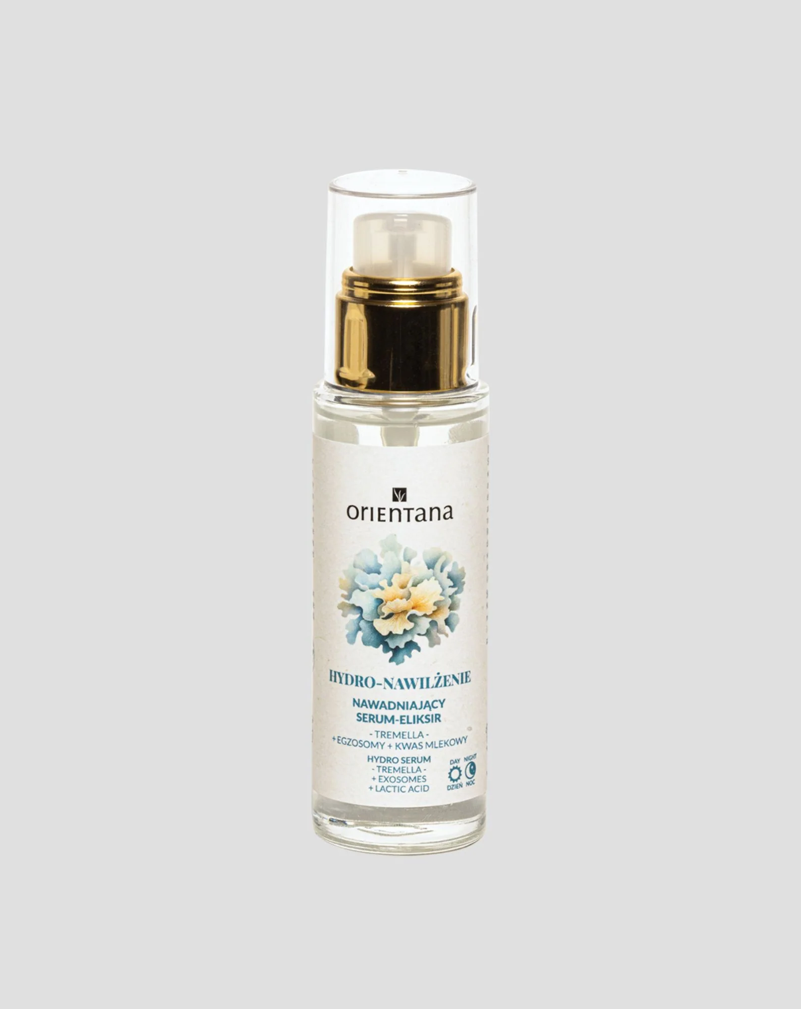 Nawadniający serum-eliksir tremella z egzosomami i kwasem mlekowym Orientana