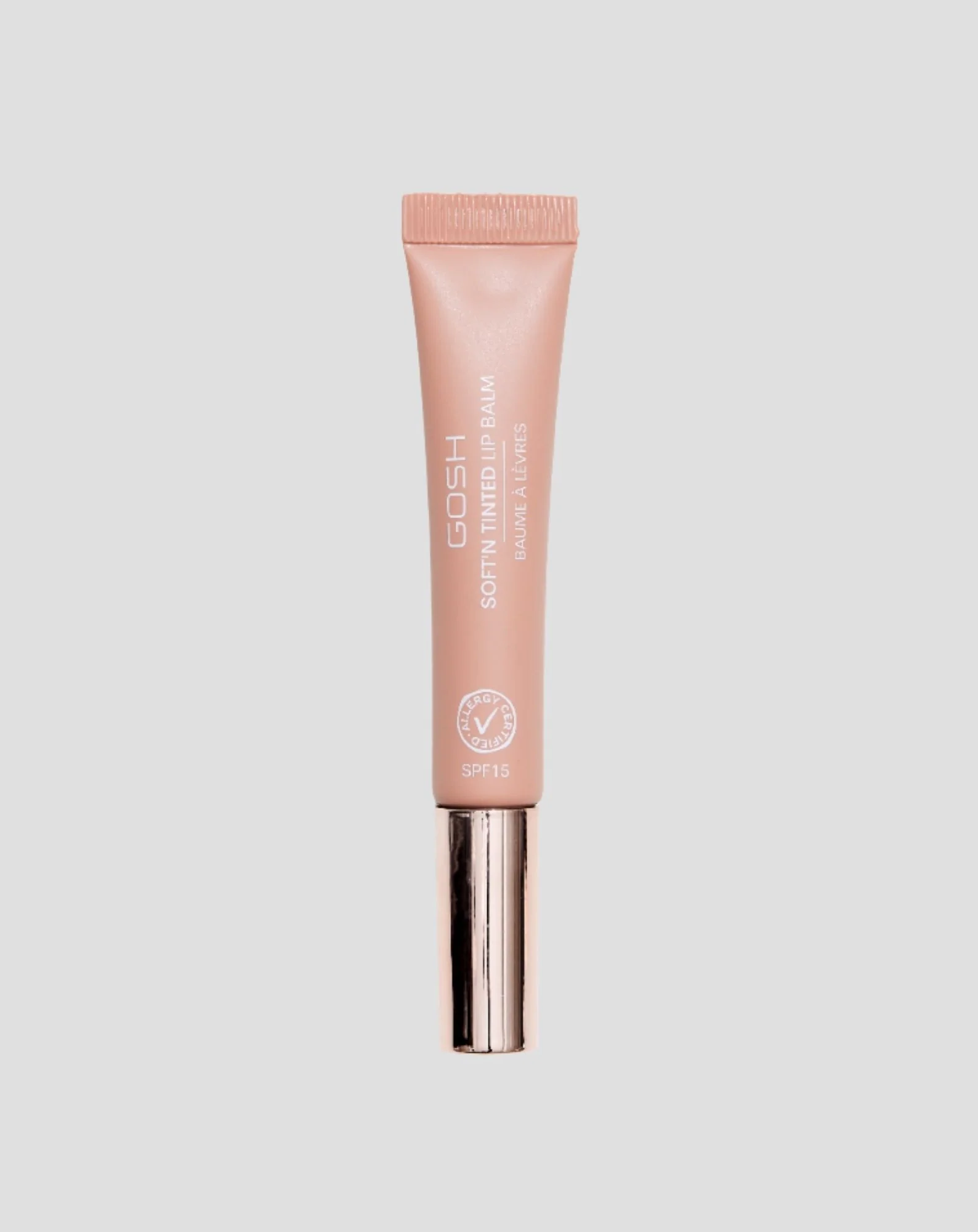 Nawilżająco - odżywczy balsam do ust z filtrem spf 15 kolor 002 Nougat Soft'n Tinted Gosh
