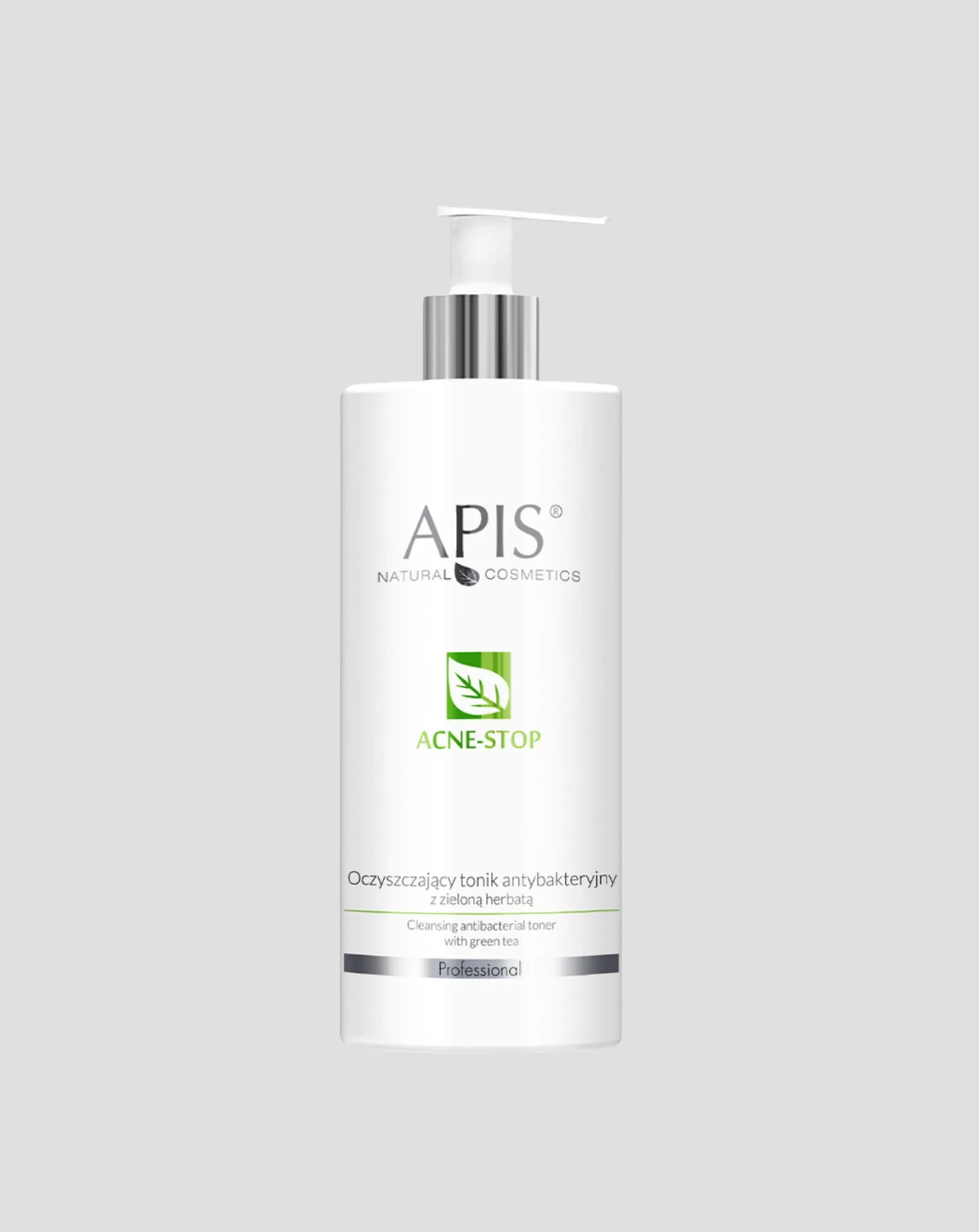 Oczyszczający tonik antybakteryjny z zieloną herbatą Acne-Stop Apis