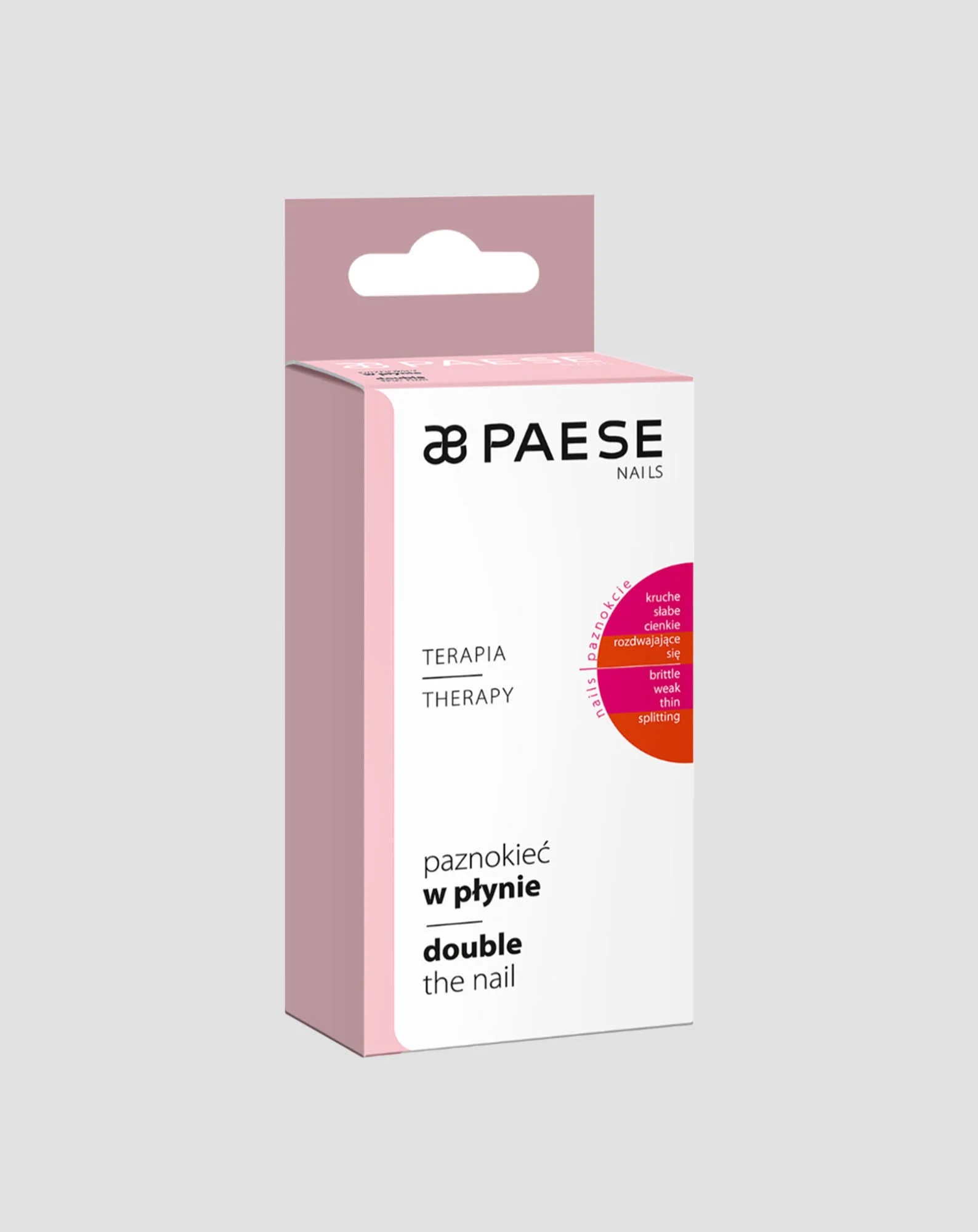 Odżywka do kruchych paznokci w płynie double the nail Paese