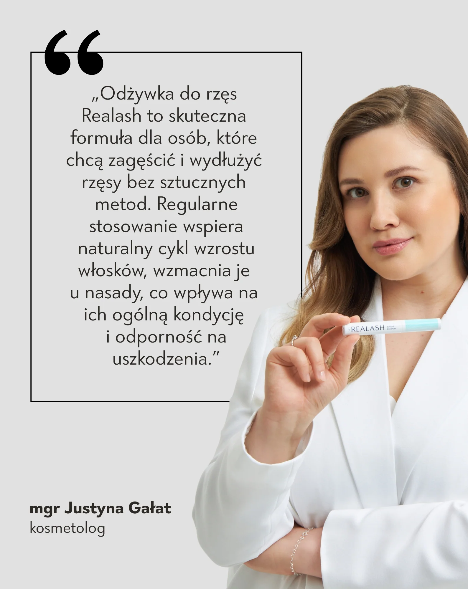 Odżywka do rzęs Realash wydłużająca, wzmacniająca i zagęszczająca rzęsy Orphica Clinic - Image 5