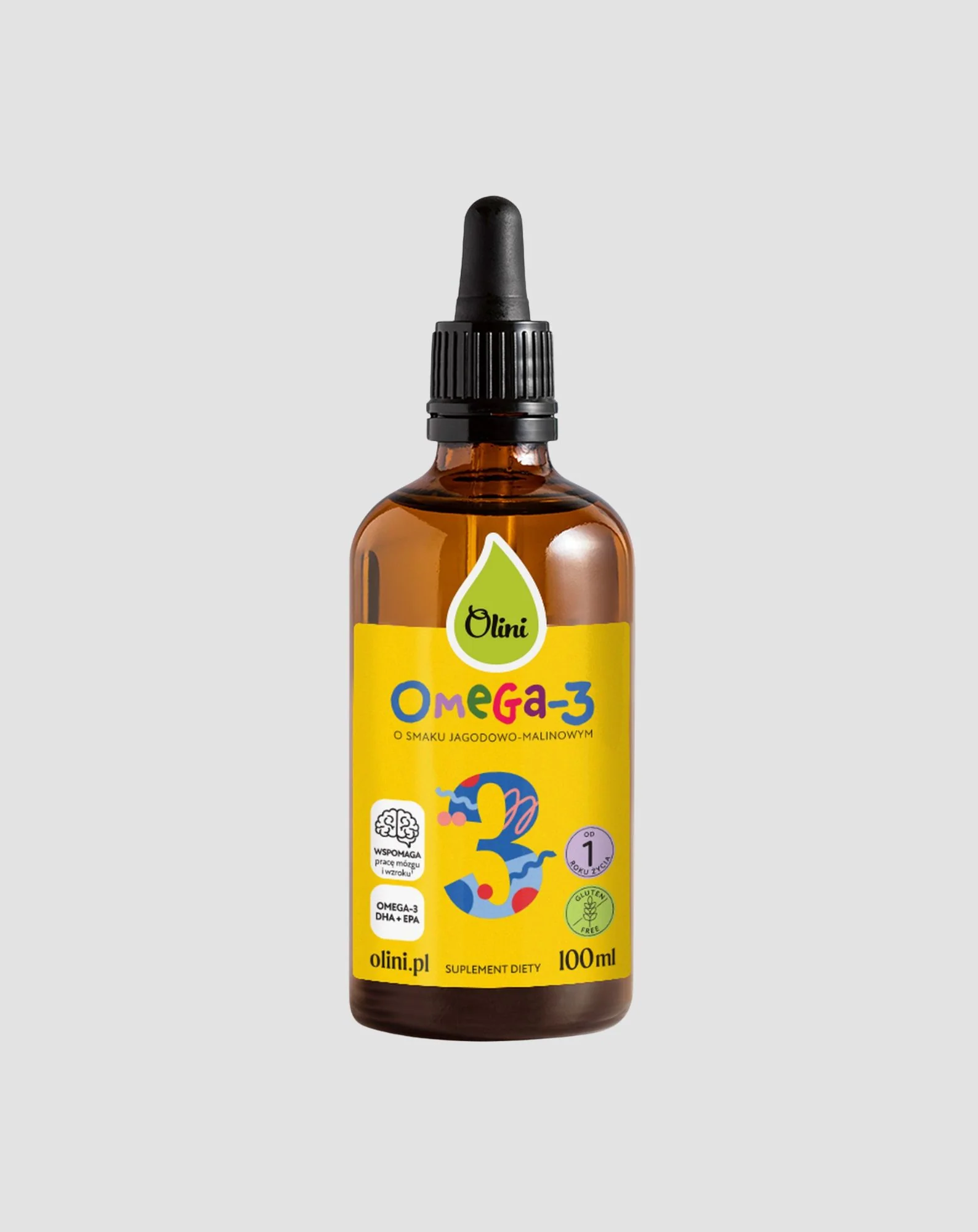 Omega-3 dla dzieci w kroplach Olini