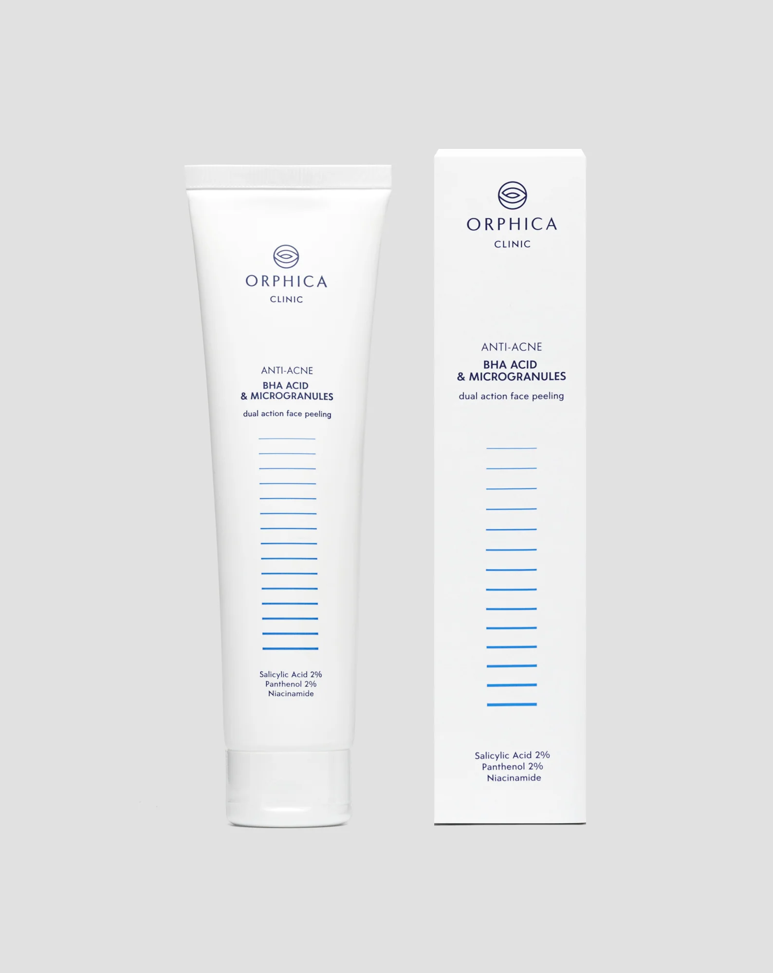 Peeling do twarzy do skóry trądzikowej z niacynamidem, pantenolem, BHA i mikrogranulkami Anti-Acne Orphica - Image 6