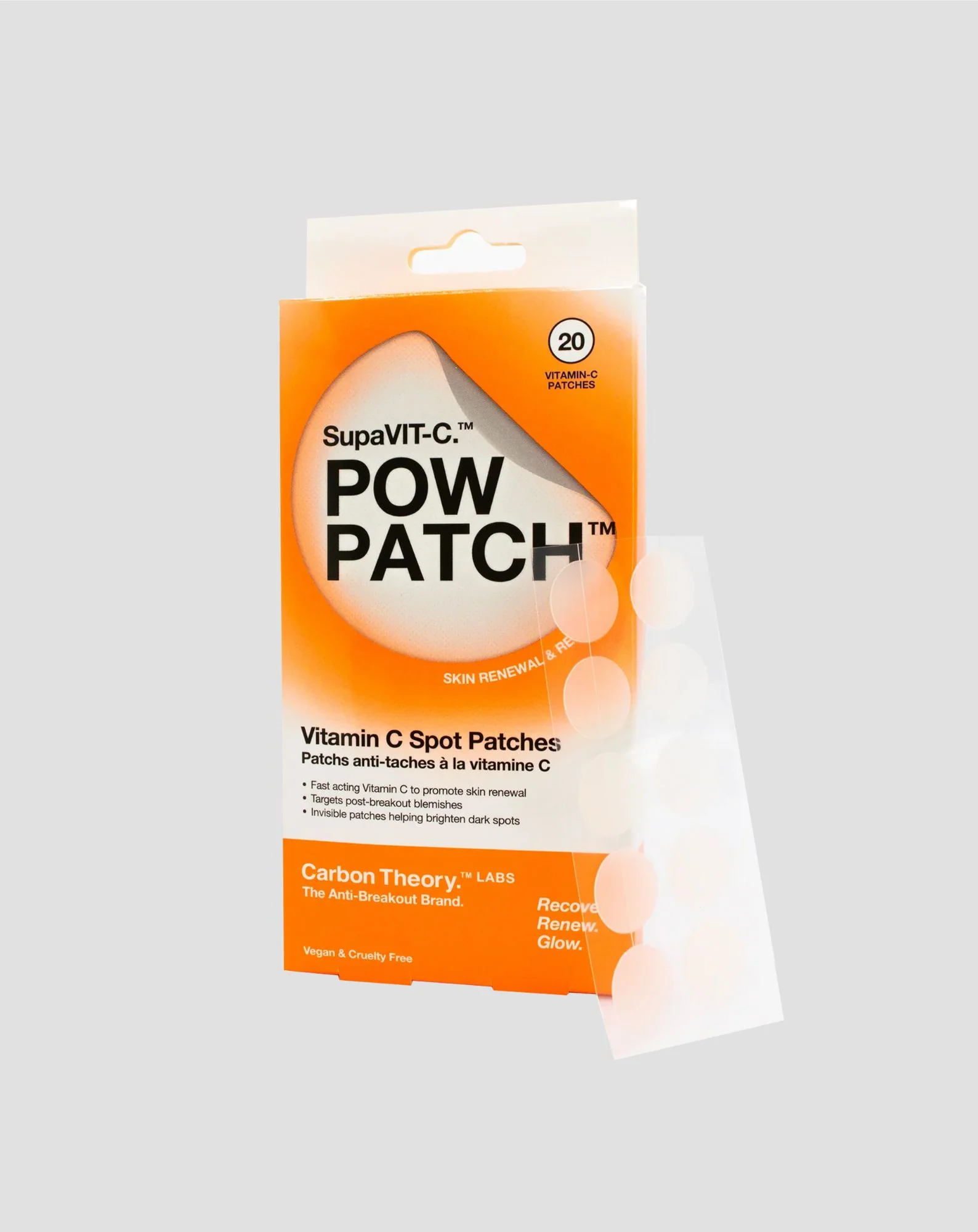 Plastry punktowe na przebarwienia z witaminą C SupaVit-C Pow Patch Carbon Theory - Image 2