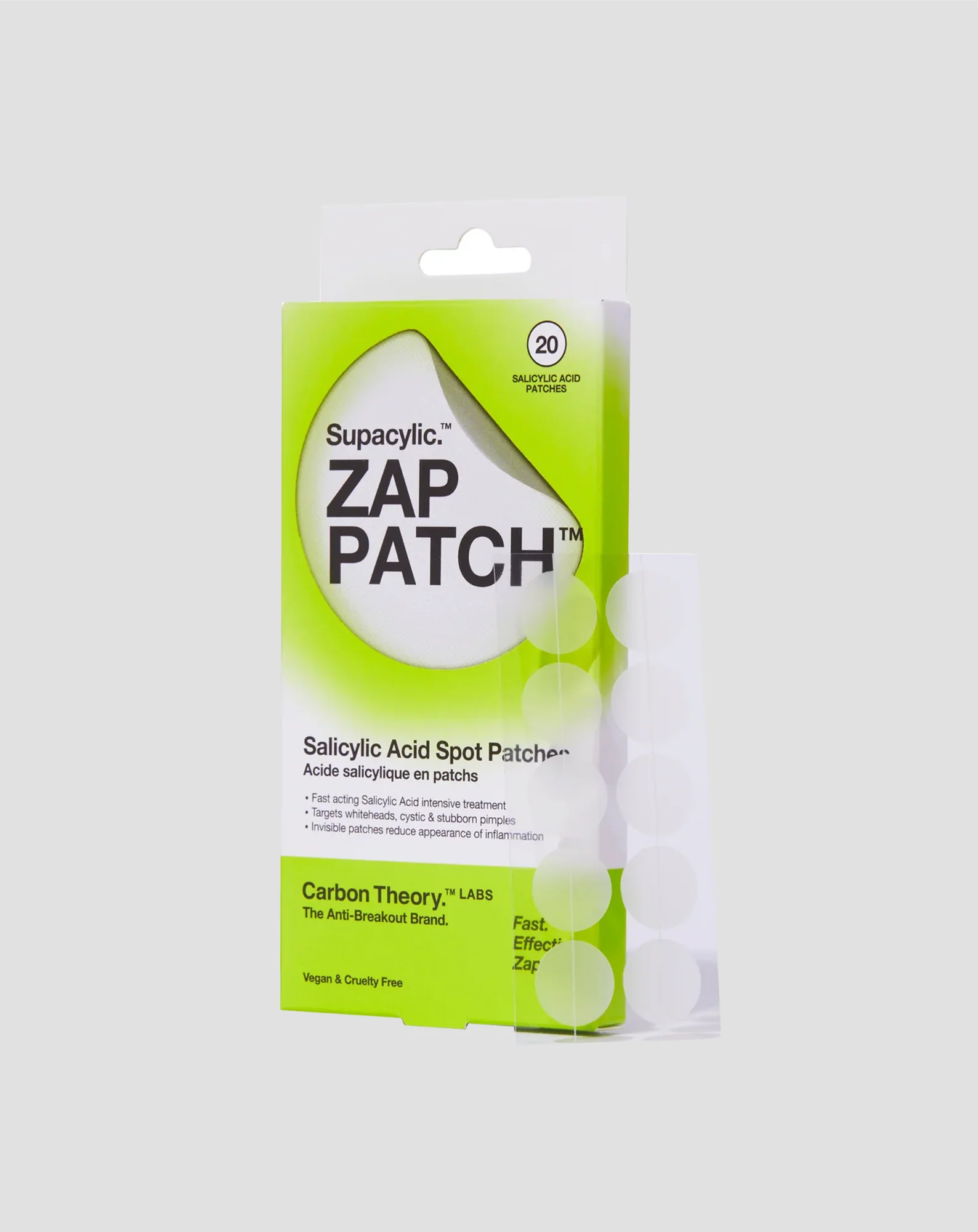 Plastry punktowe na wypryski z kwasem salicylowym Supacylic Zap Patch Carbon Theory