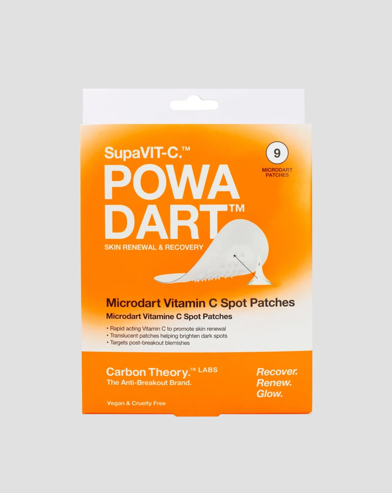 Plastry z mikroigłami na przebarwienia z witaminą C SupaVit-C Powa Dart Carbon Theory