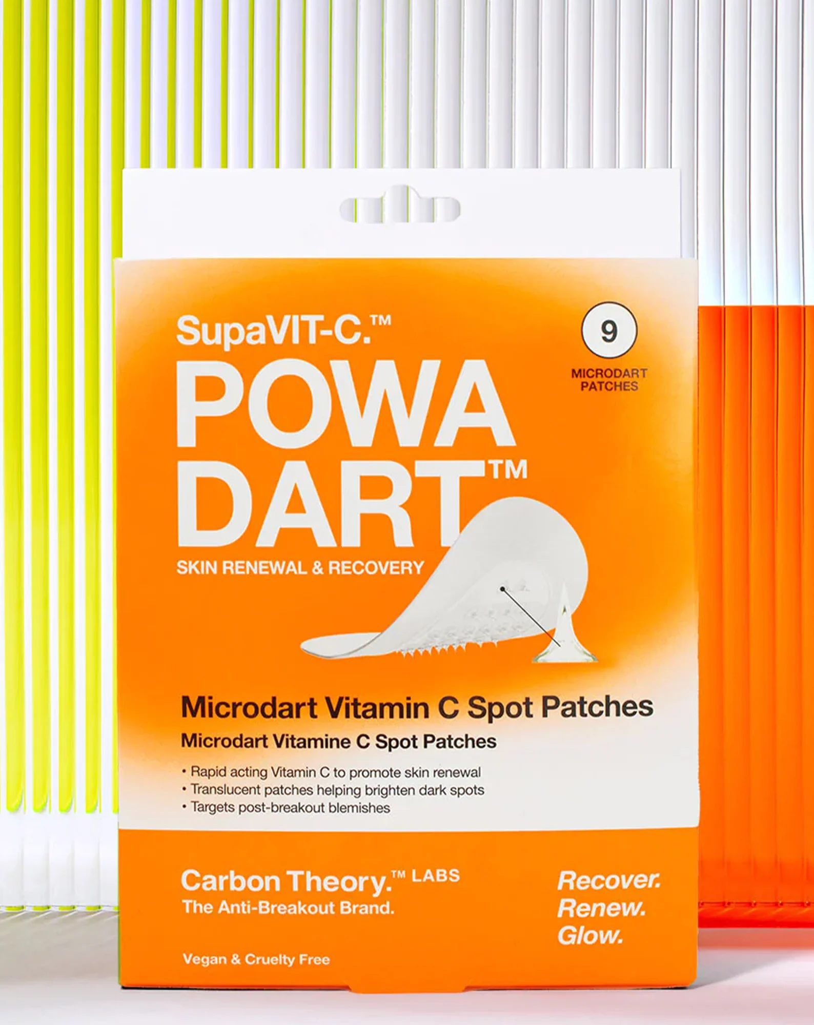 Plastry z mikroigłami na przebarwienia z witaminą C SupaVit-C Powa Dart Carbon Theory - Image 3