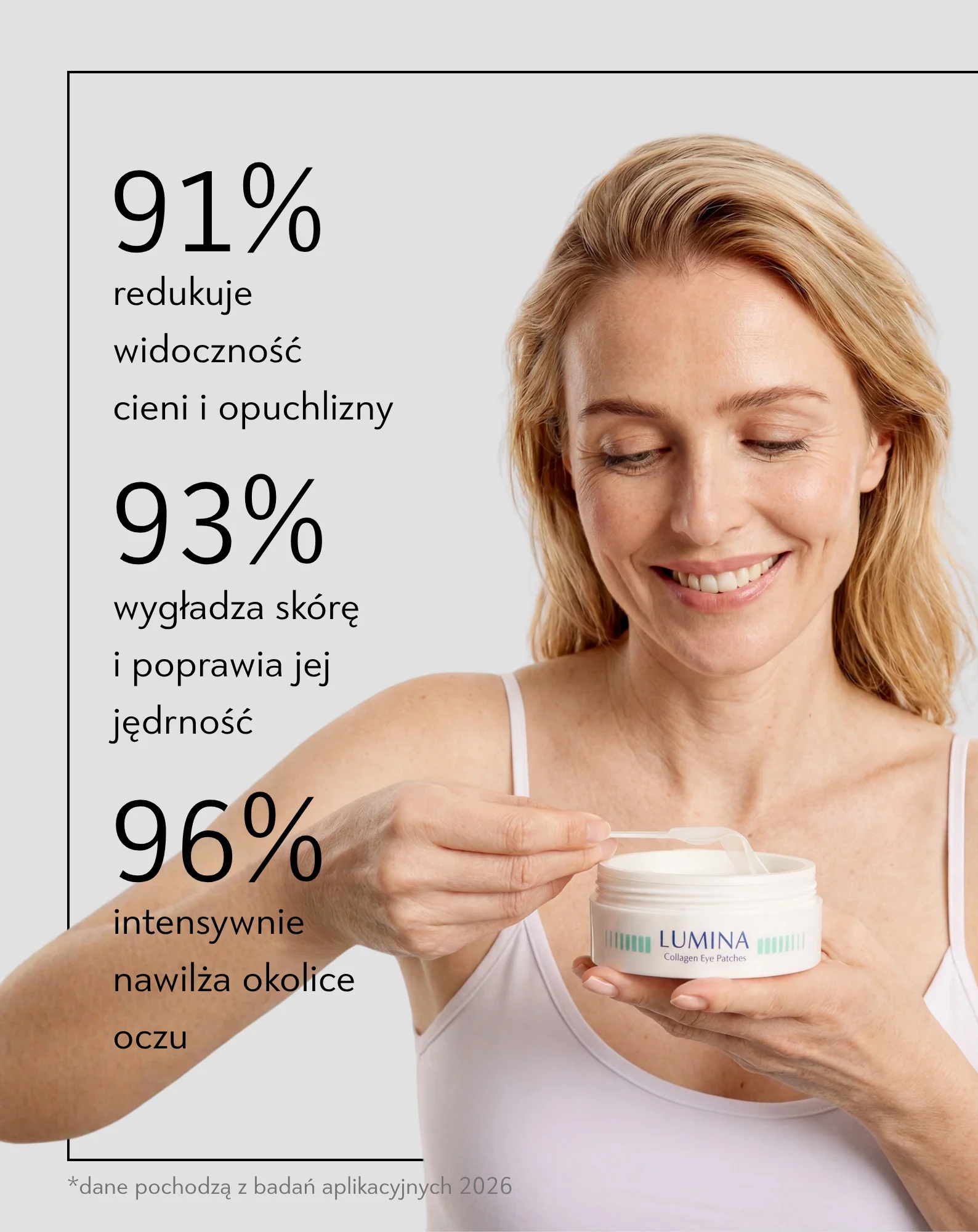 Płatki kolagenowe pod oczy nawilżające LUMINA Orphica Clinic Essentials 60 szt. - Image 3