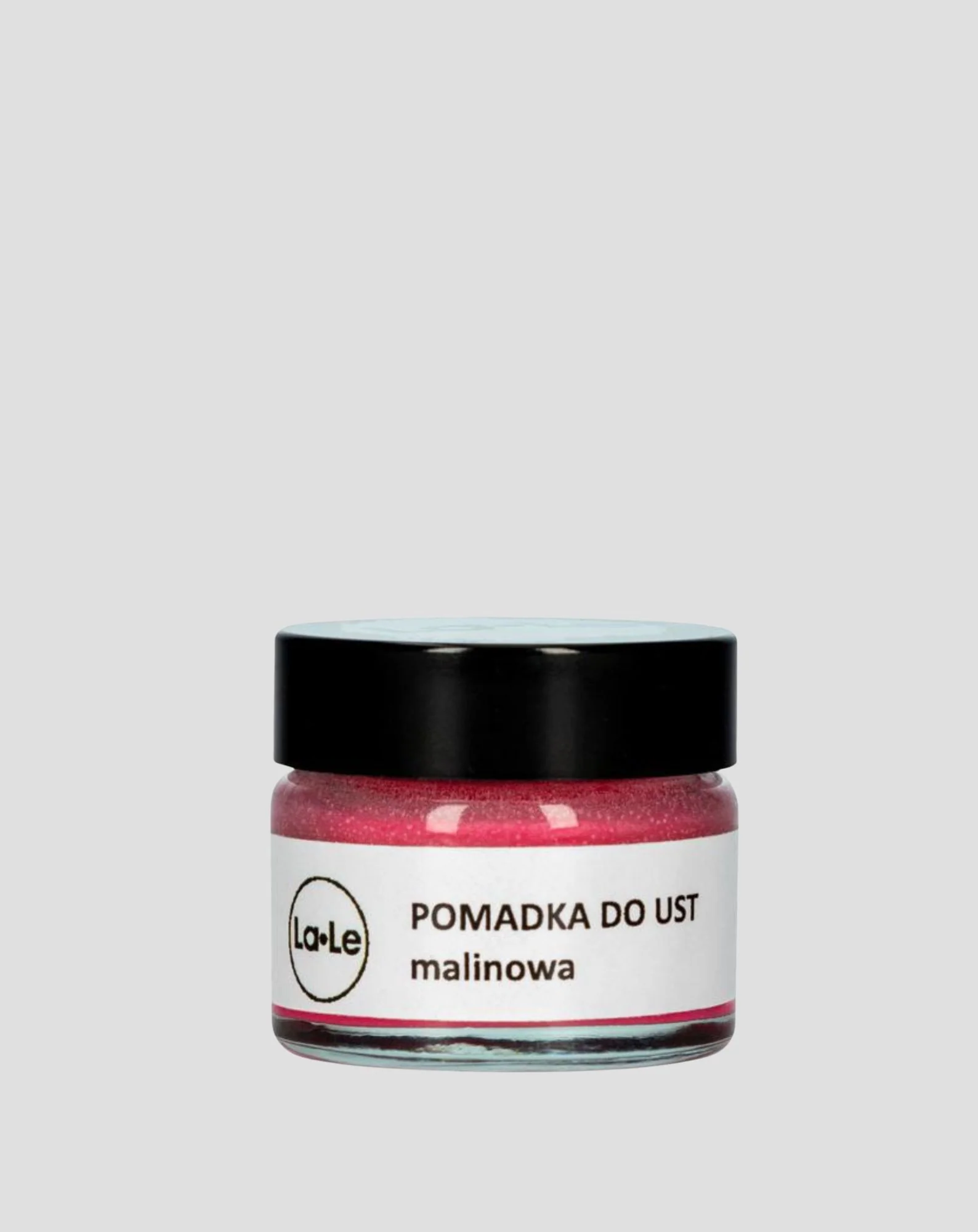 Pomadka nawilżająca do ust malinowa na bazie masła shea La-Le