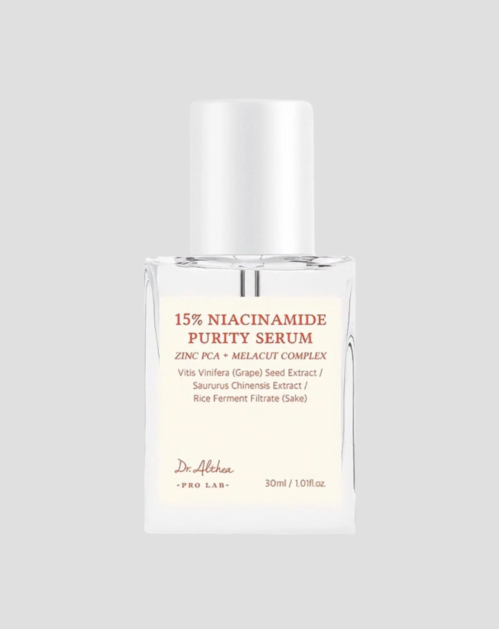 Rozświetlające serum wyrównujące koloryt skóry z 15% niacynamidem Dr. Althea
