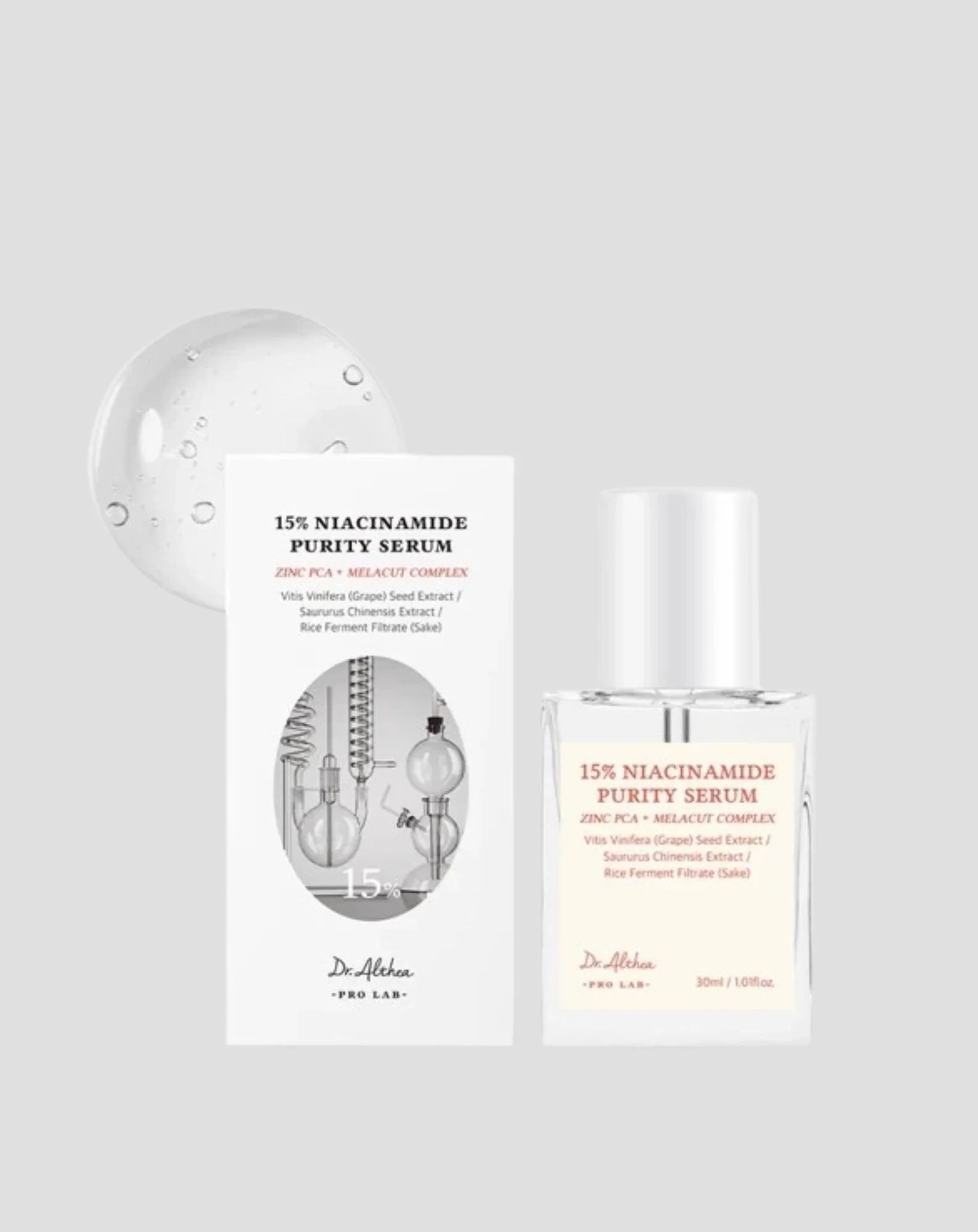 Rozświetlające serum wyrównujące koloryt skóry z 15% niacynamidem Dr. Althea - Image 2