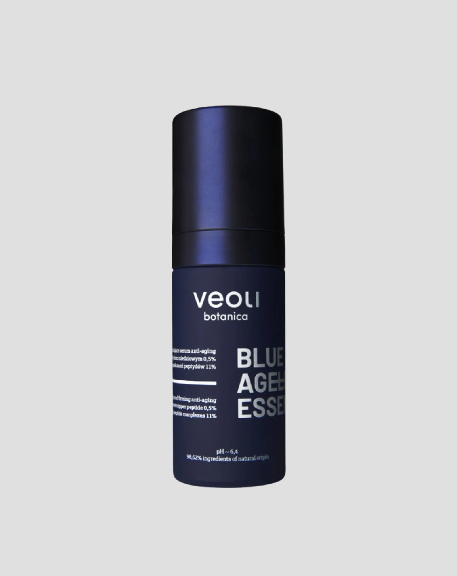Serum anti-aging Blue ageless essence z peptydem miedziowym i kompleksami peptydów Veoli Botanica