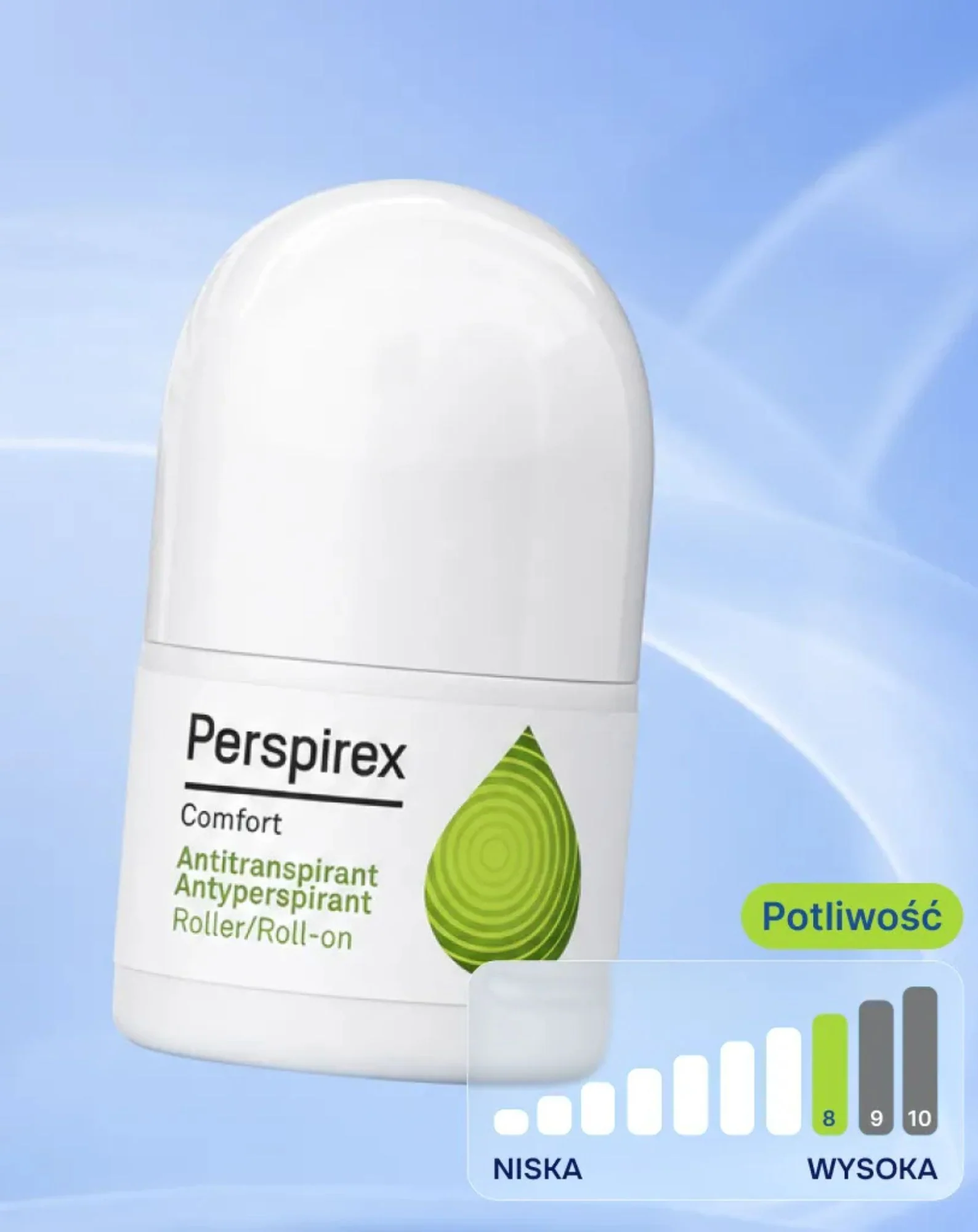 Skuteczny antyperspirant w kulce dla skóry wrażliwej Comfort Perspirex - Image 2