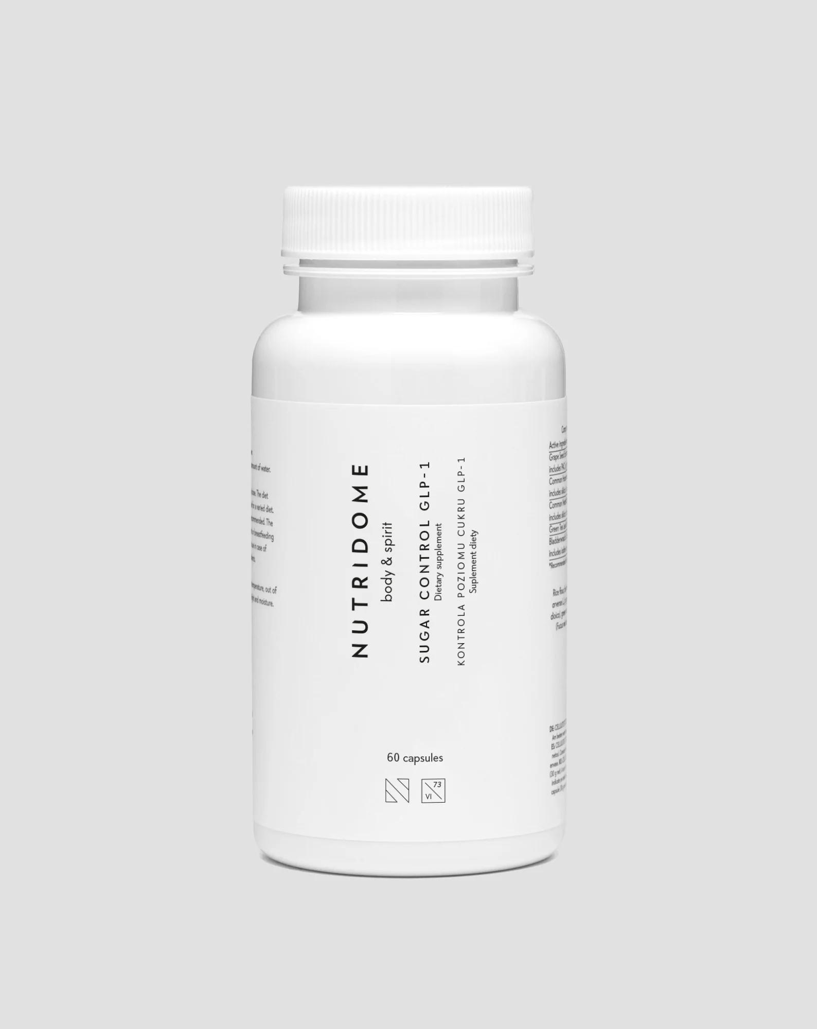 Suplement diety na utratę wagi i hamowanie apetytu kontrola poziomu cukru GLP-1 Nutridome 60 szt.