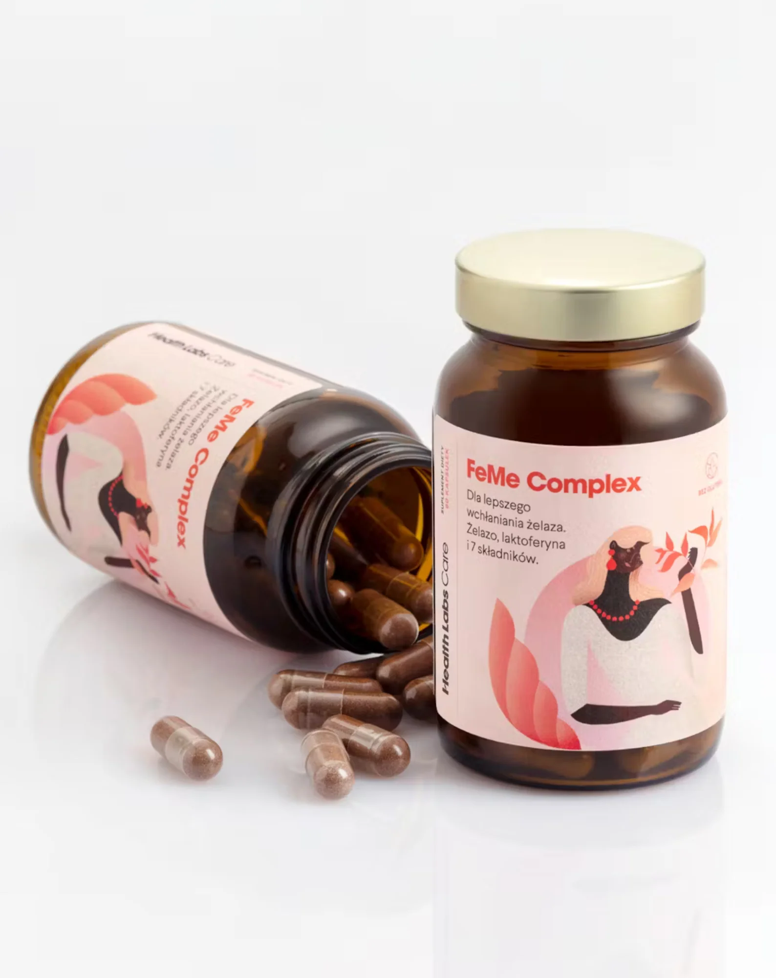 Suplement wspomagający wchłanianie żelaza FeMe Complex Health Labs Care 60 kapsułek - Image 3