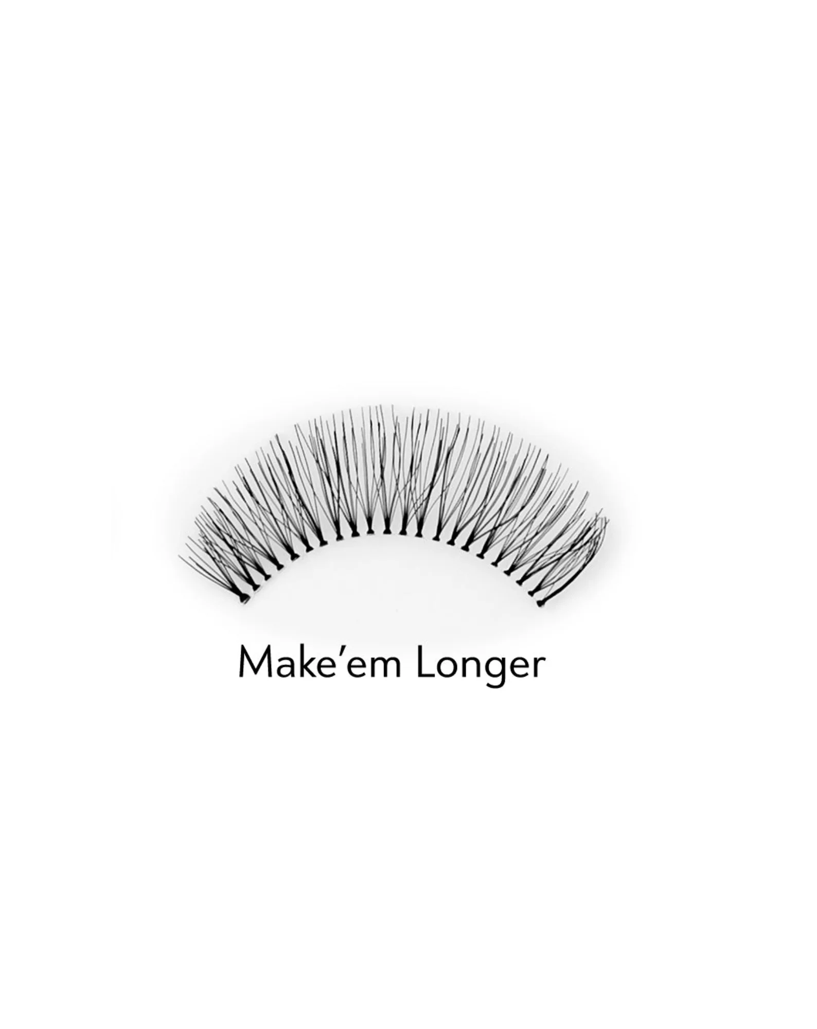 Sztuczne rzęsy 2d do wielokrotnego stosowania dające naturalny efekt Make'em Longer Bamm!Lashes - Image 2