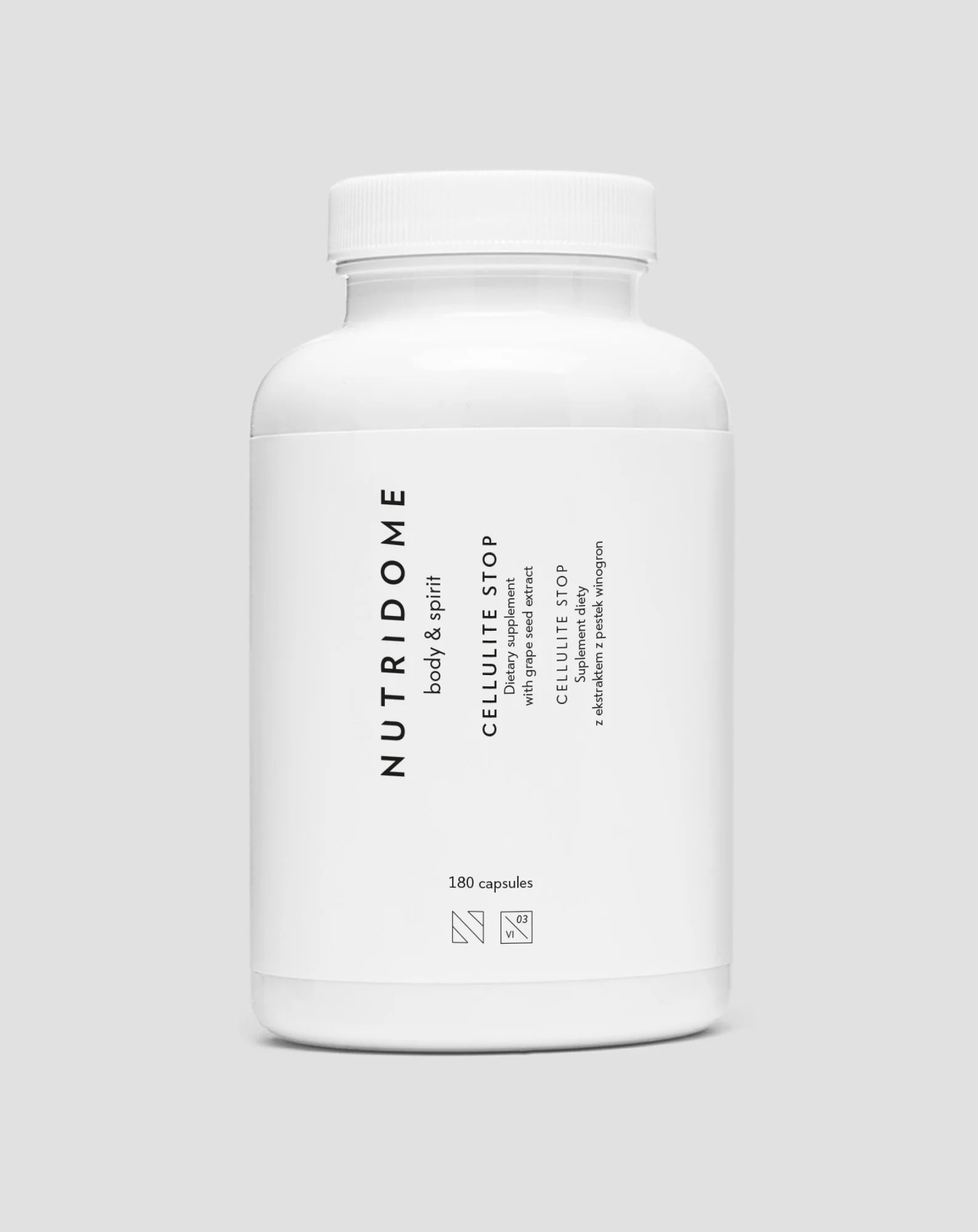 Tabletki na cellulit z ekstraktem z pestek winogron Cellulite Stop Nutridome 180 kapsułek