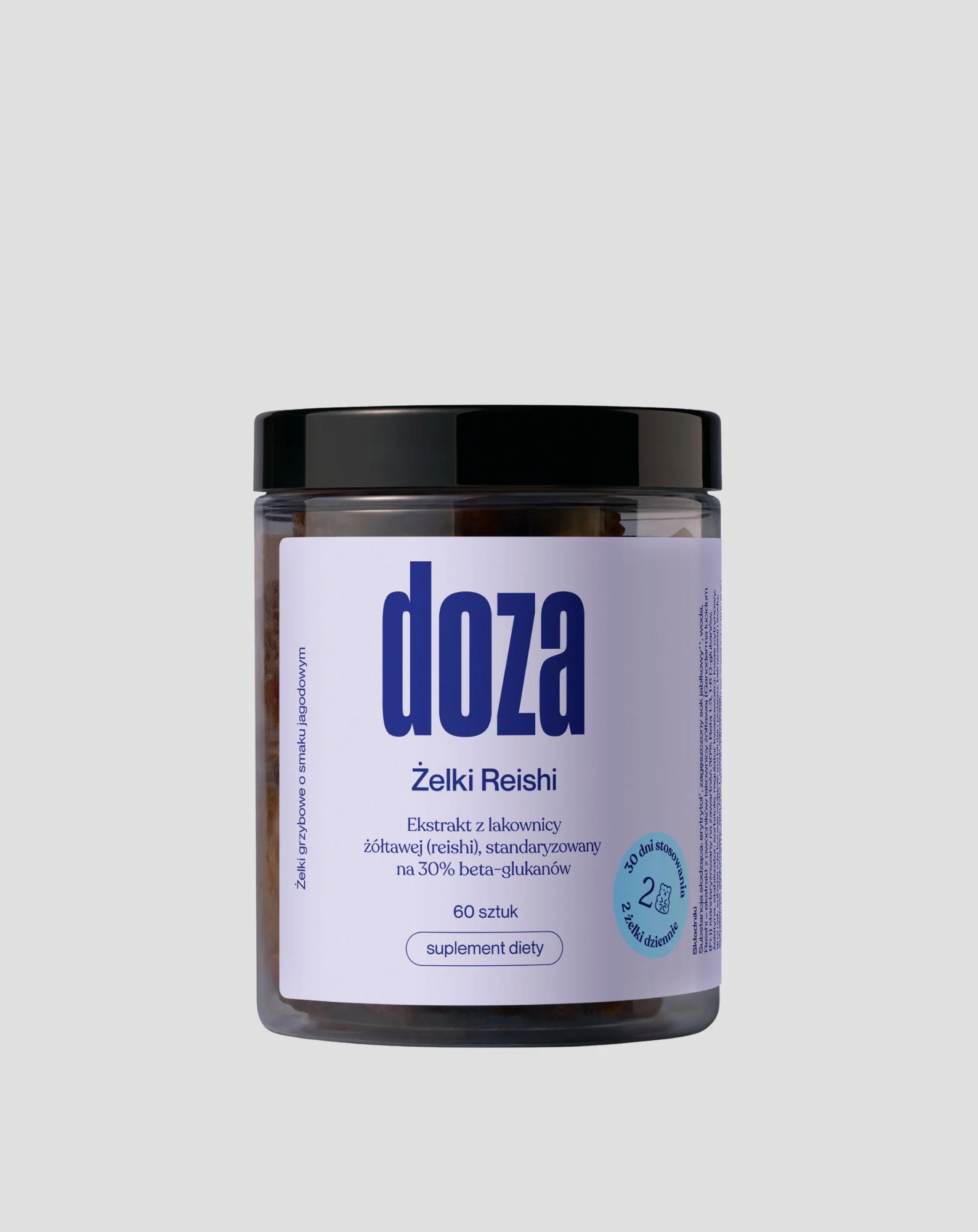 Żelki z ekstraktem z grzyba Reishi 60 szt. Doza