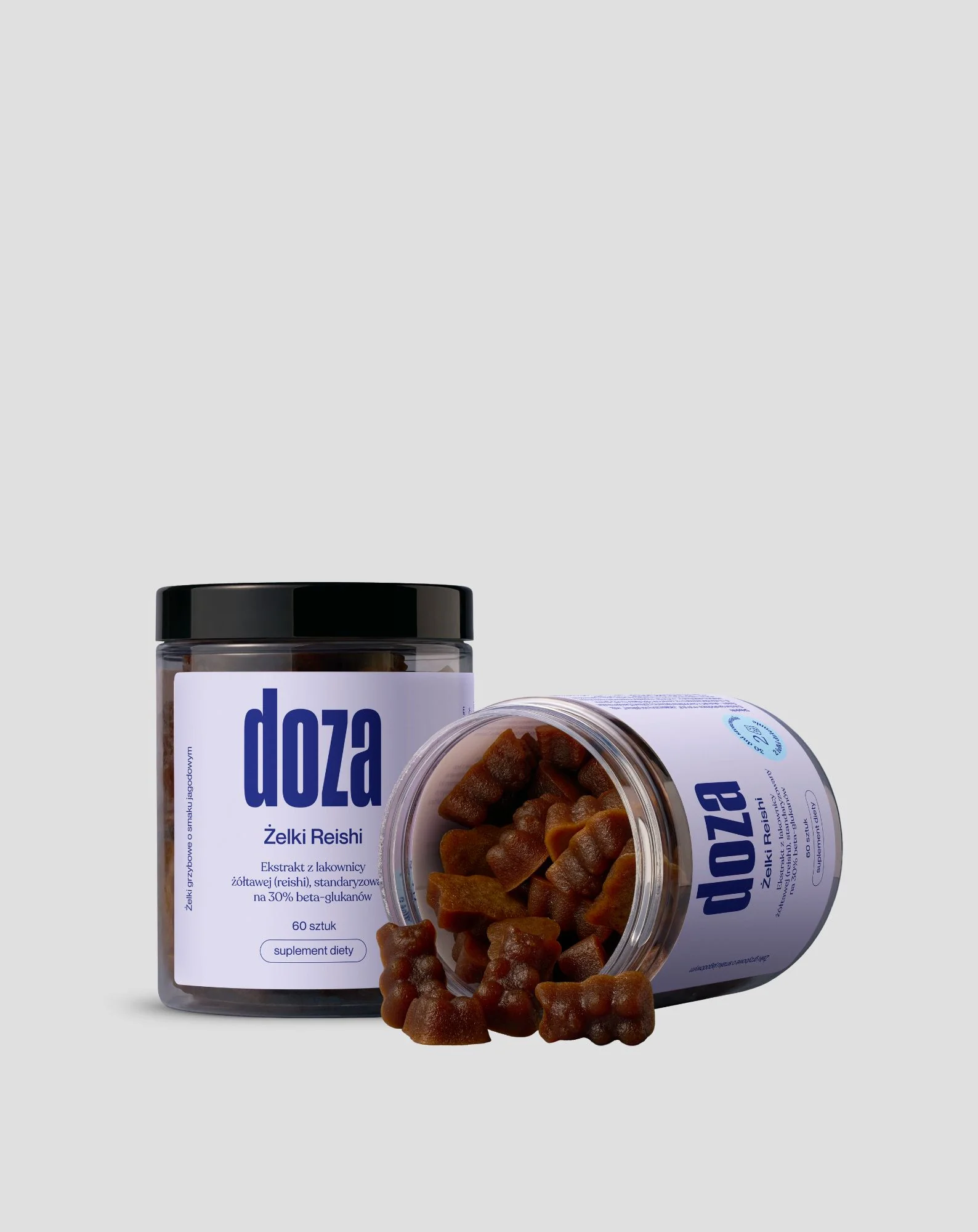 Żelki z ekstraktem z grzyba Reishi 60 szt. Doza - Image 2