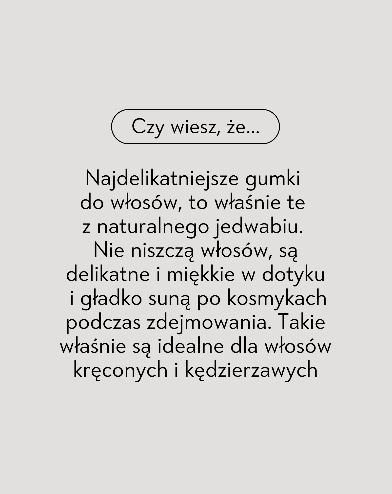 Zestaw jedwabnych gumek do włosów z 100% naturalnego jedwabiu - zielona, kremowa, czarna Twisty 3 szt. - Image 4