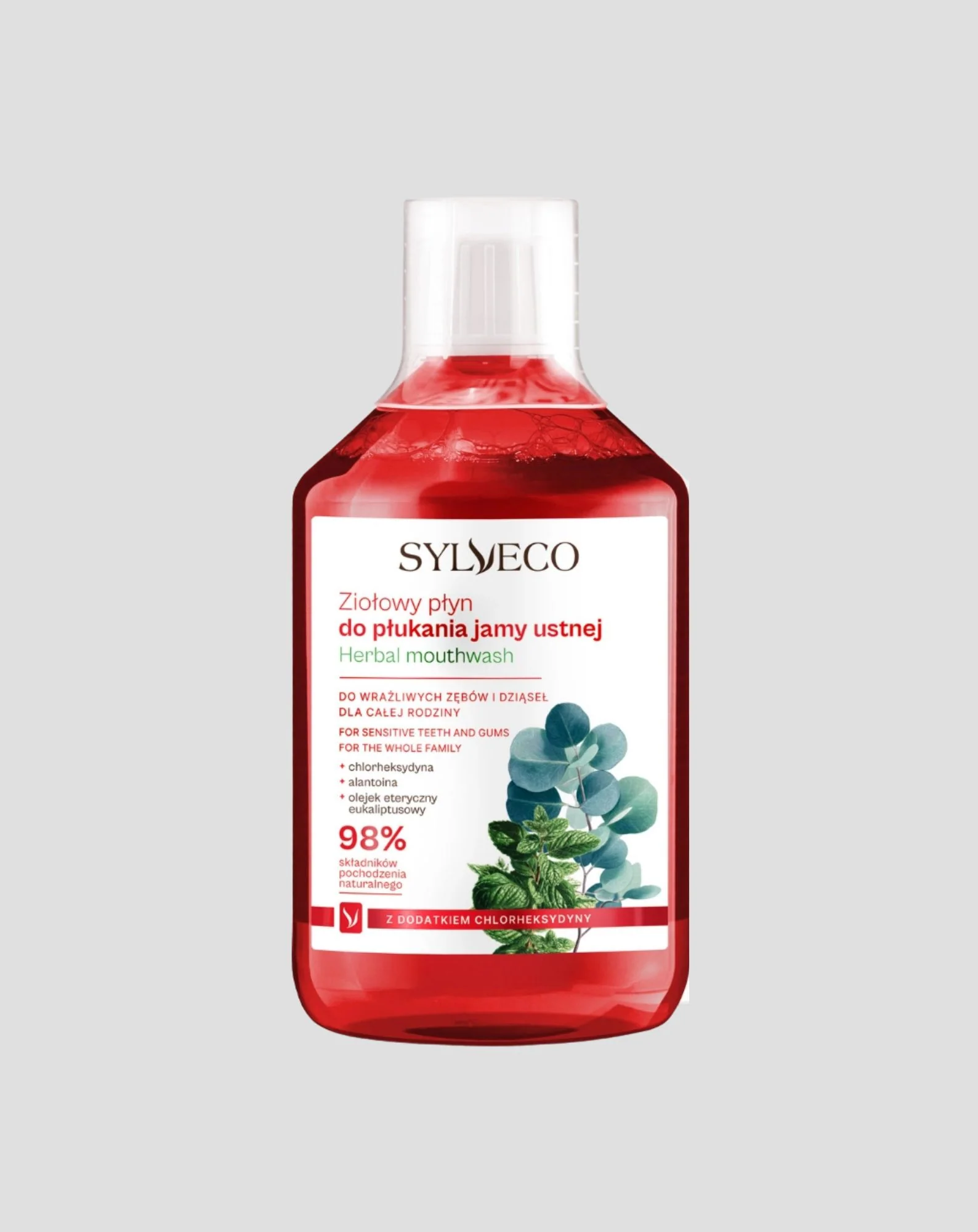 Ziołowy płyn do płukania jamy ustnej z chlorheksydyną Sylveco