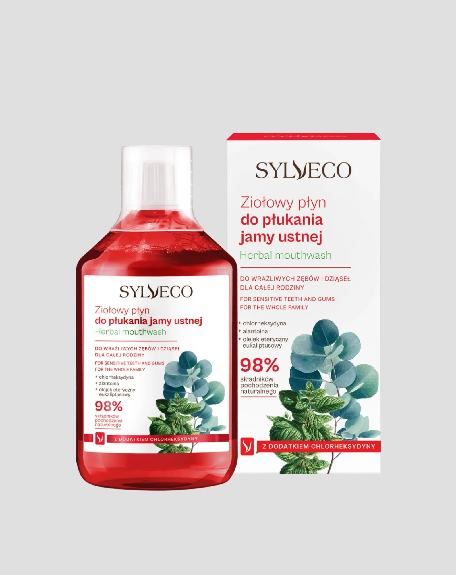 Ziołowy płyn do płukania jamy ustnej z chlorheksydyną Sylveco - Image 3